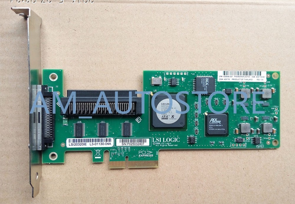 1PCS PCI x4 LSI20320IE 439946-001 Logic SCSI LVD/SE Controller Tested