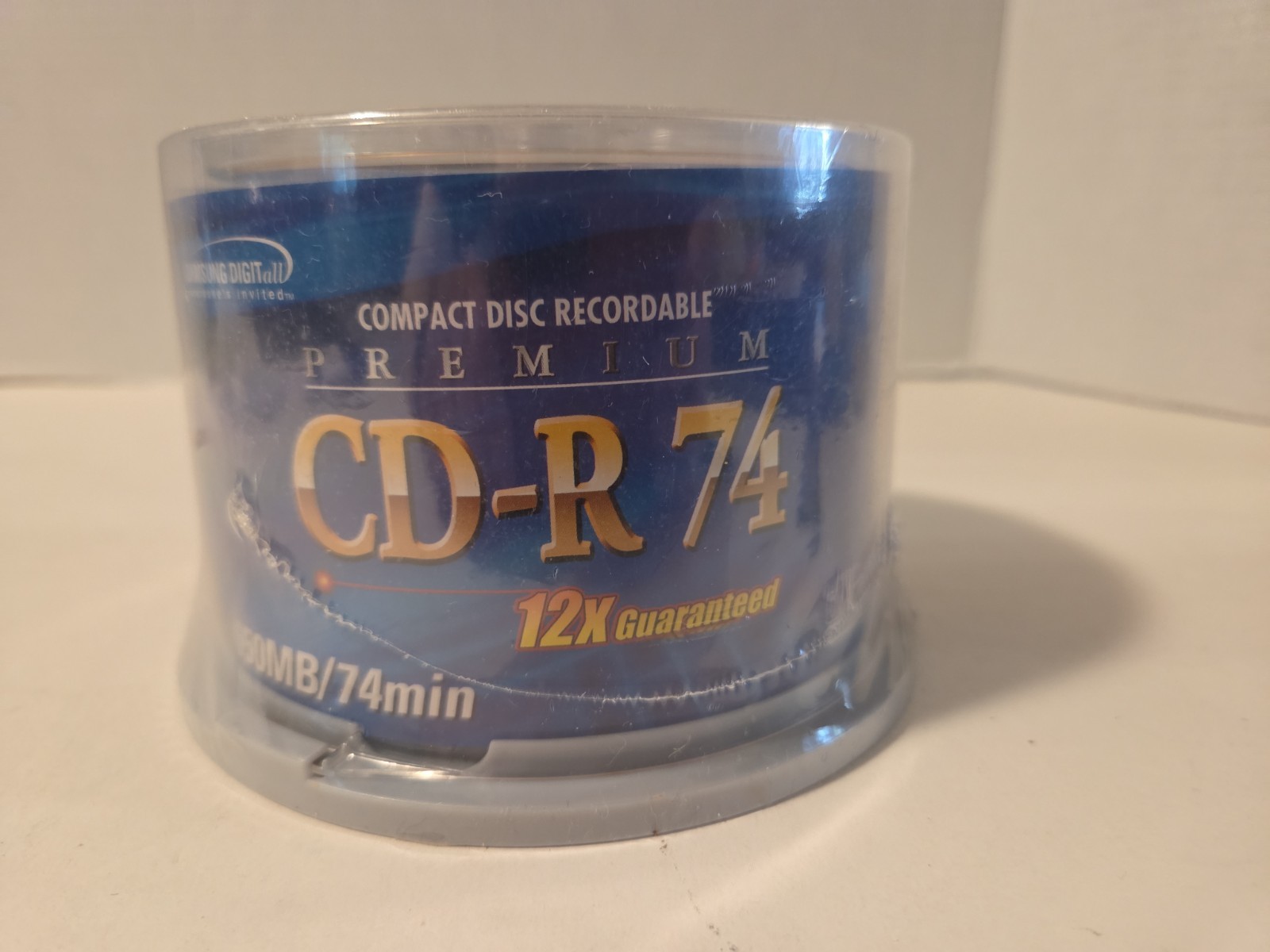 50 Pack Samsung CD-R 74 Gold Premium 650MB 74 Min Sealed