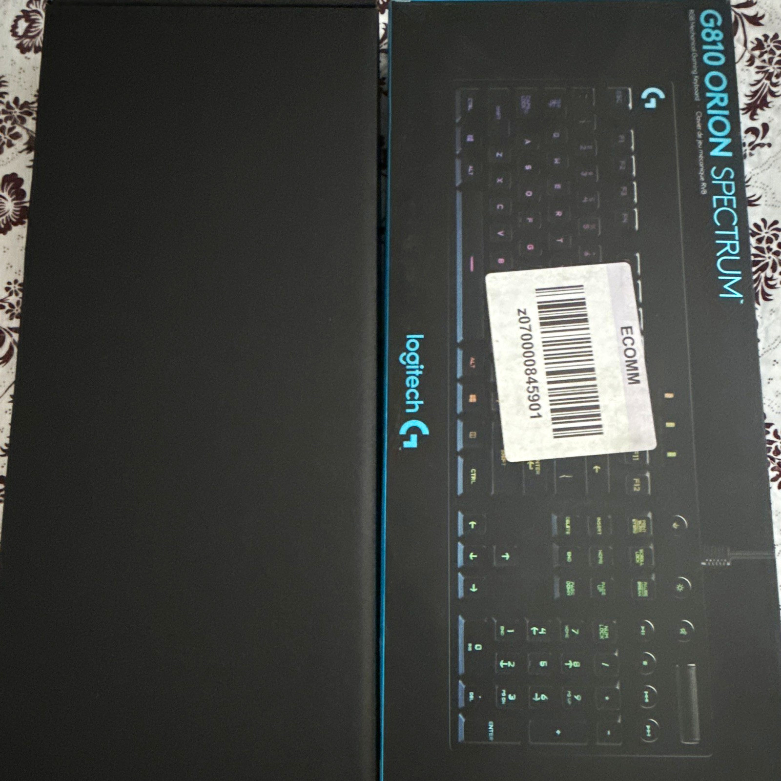 Logitech G810 Orion Spectrum Gaming Keyboard, Black, English QWERTY Layout