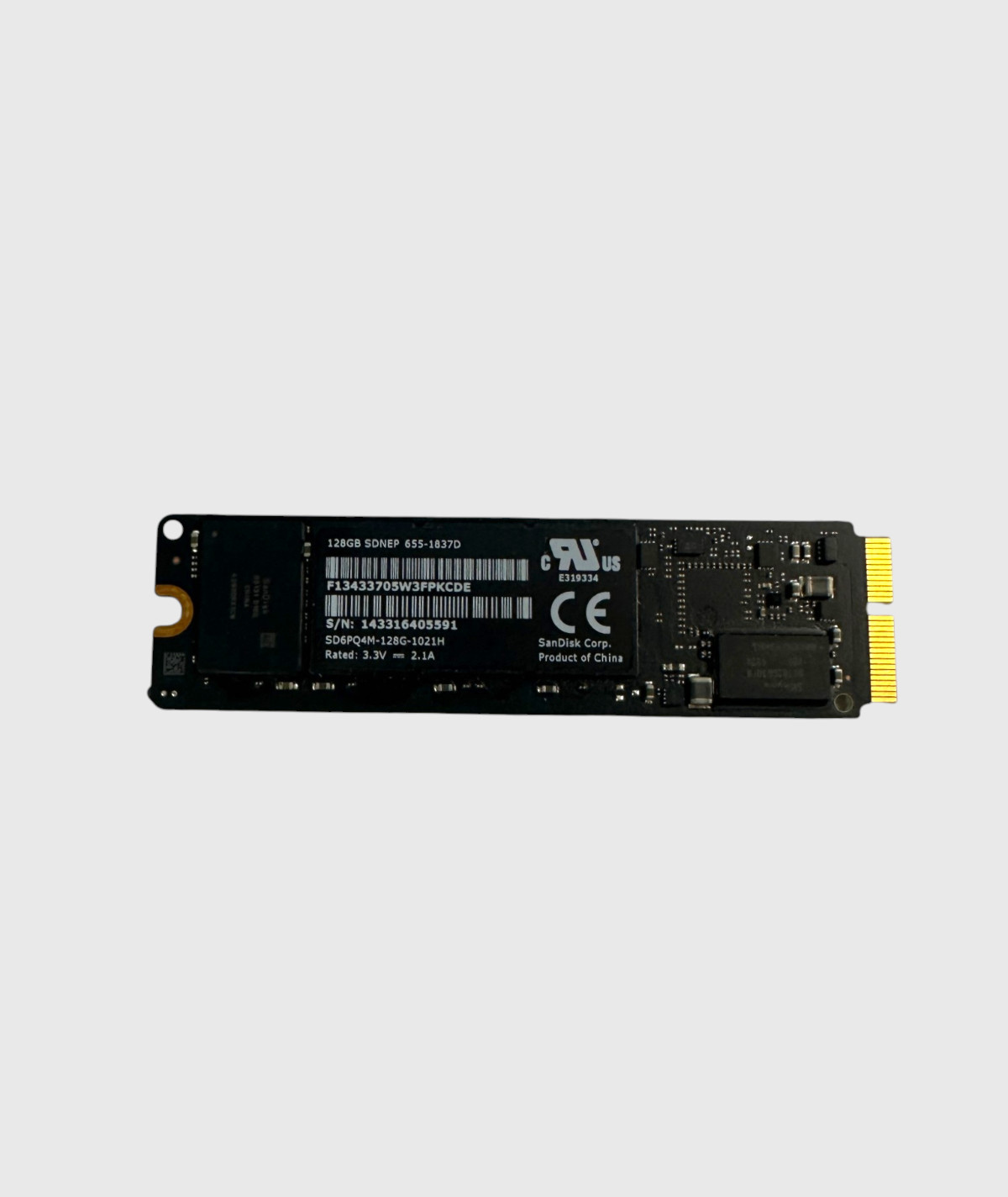 SanDisk 128GB SDNEP 655-1837D OEM for Apple MacBook 13" SSD SD6PQ4M-128G-1021H