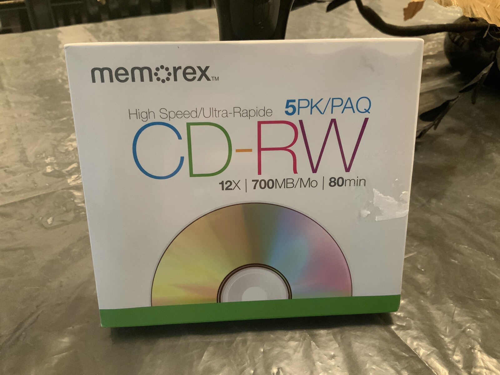 Memorex High Speed CD-RW Discs. 5-Pack. 12x/700MB/80 Min. For Home and PC