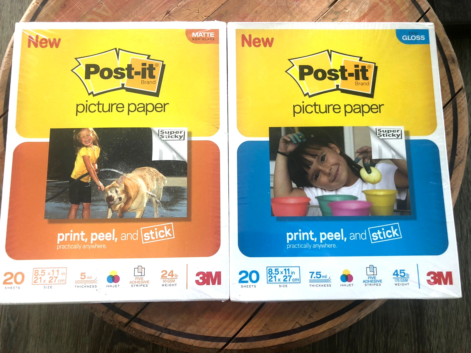 NEW Post-it Picture Paper 40 total Sheets Semi Gloss And One Matte Non-Glare