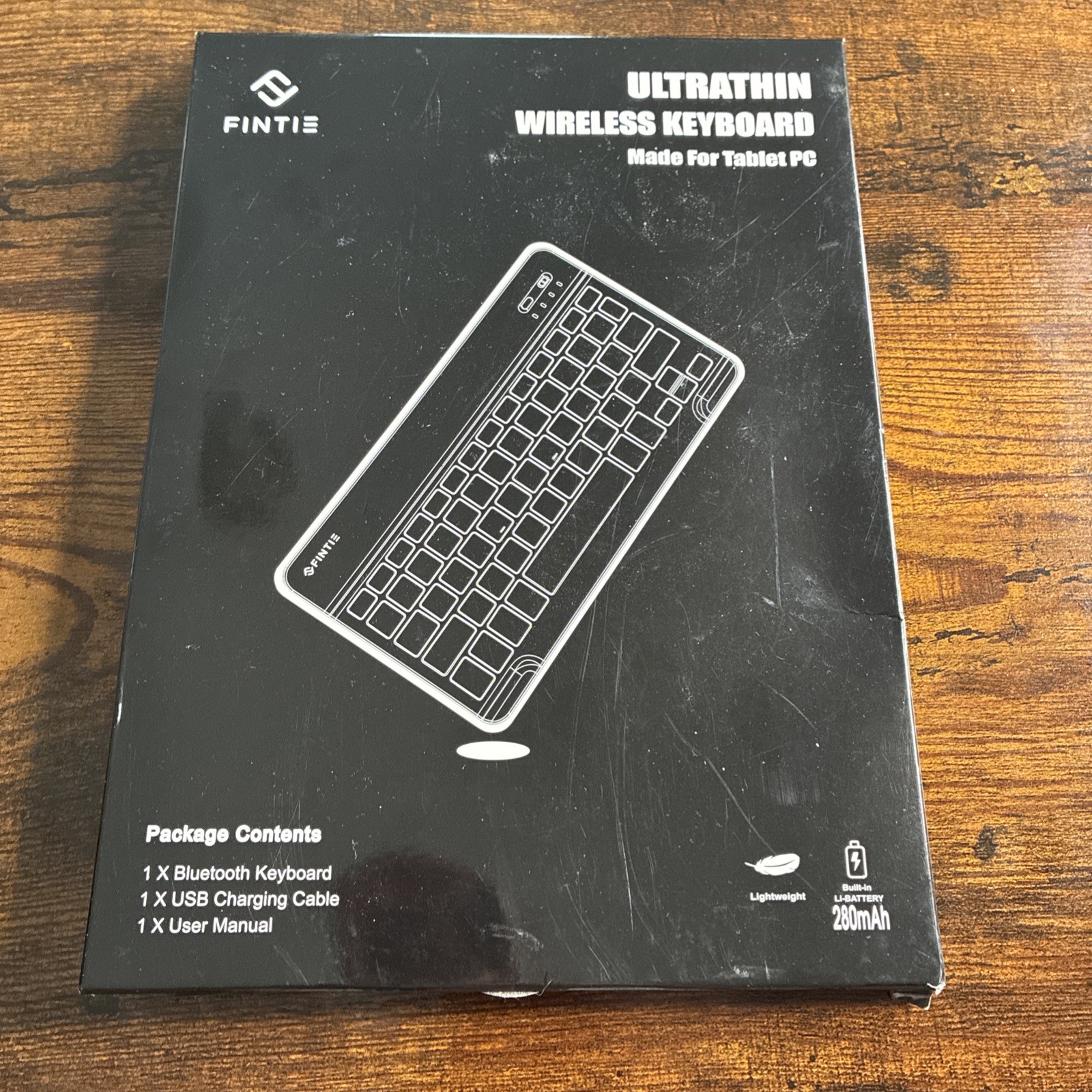 Fintie Ultra Thin Wireless Keyboard for Tablet