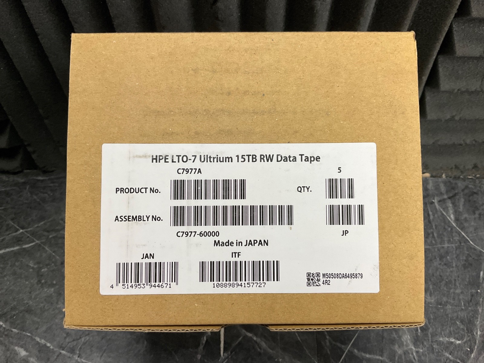 HP LTO7 6/15TB Barcode Labeled Tape Cartridge 20 pack C7977AN NEW