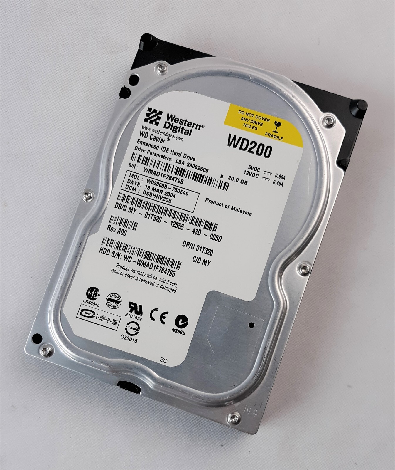 Western Digital WD200BB-75DEA0 Hard Disk Drive