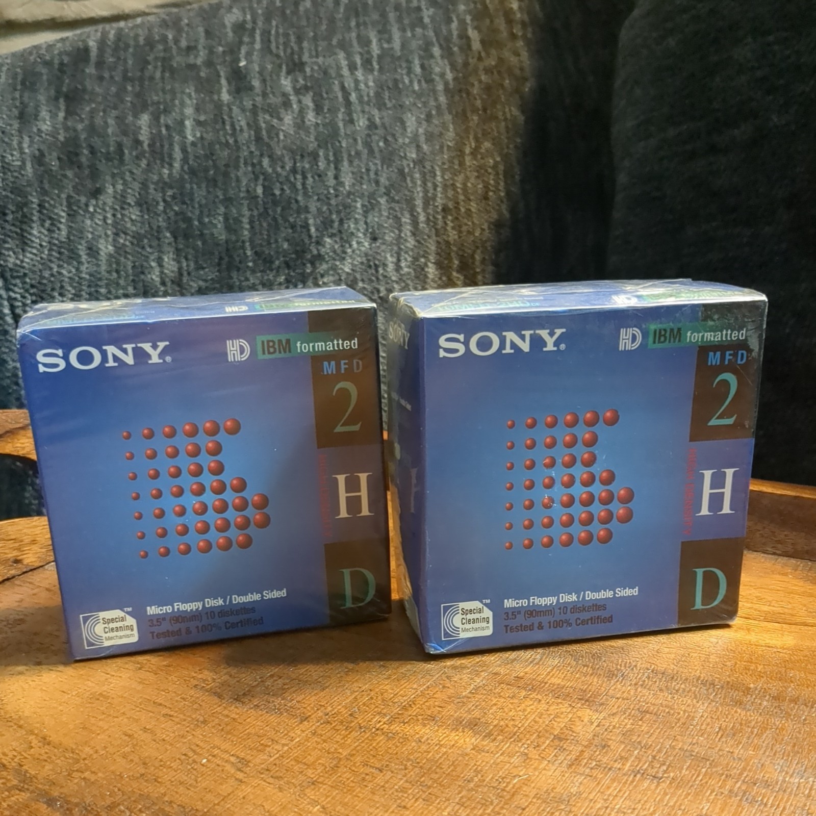 Sony 2HD MFD IBM Formatted Floppy Disks, 2 x 10 Pk Box (20), NOS, Factory Sealed