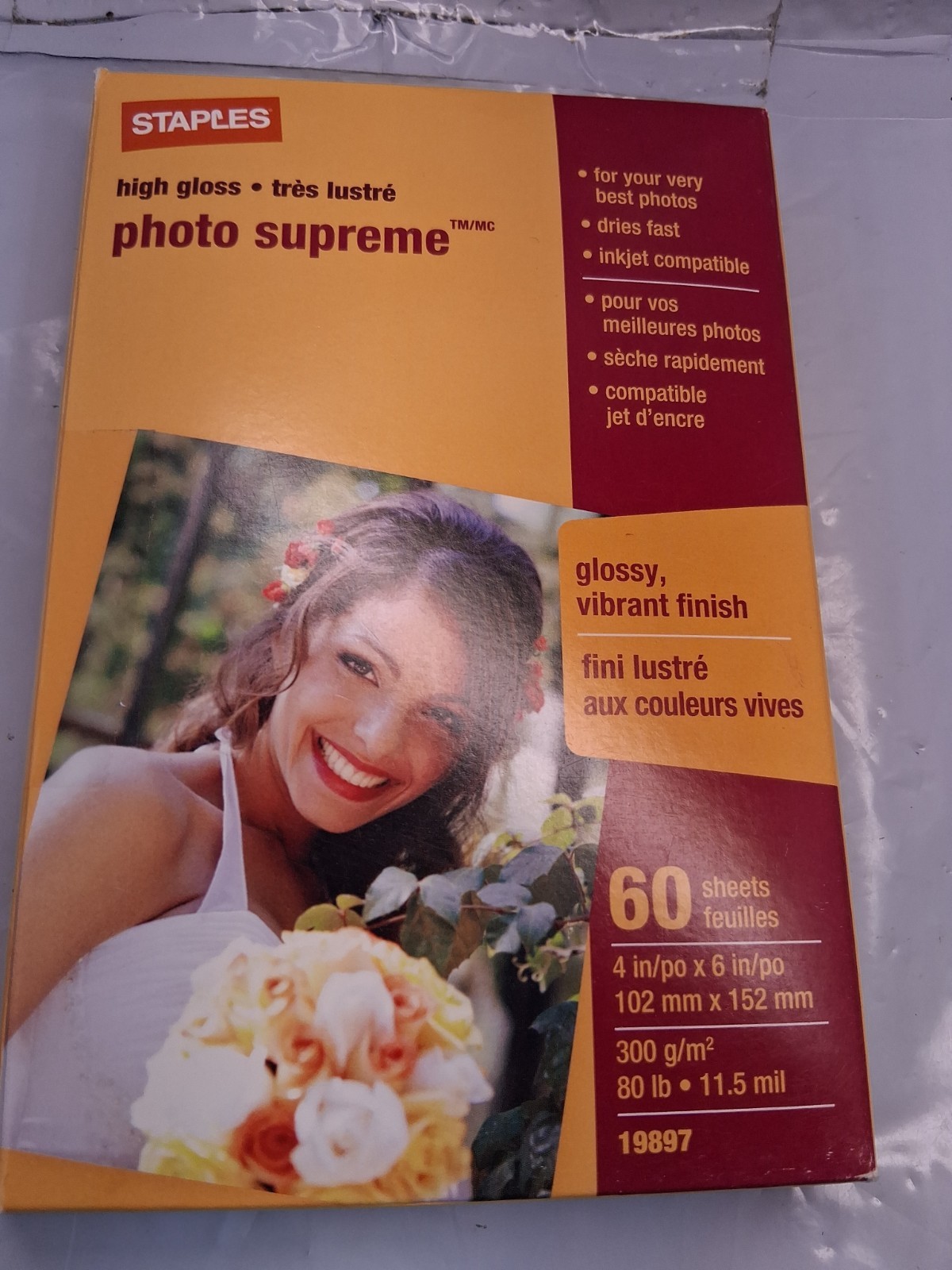 High Gloss Photo Printer Paper Staples Ultra Premium 4 X 6" Inch 60 Sheets 