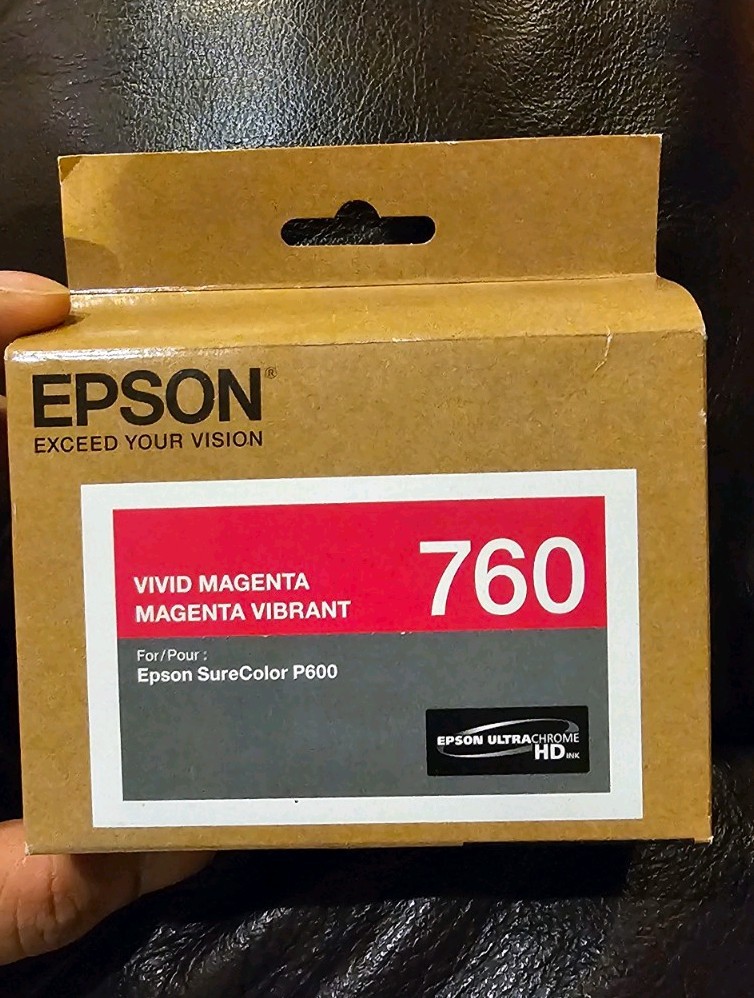 GENUINE EPSON 760 VIVID MAGENTA ULTRACHROME HD INK CARTRIDGE Brand New In Box