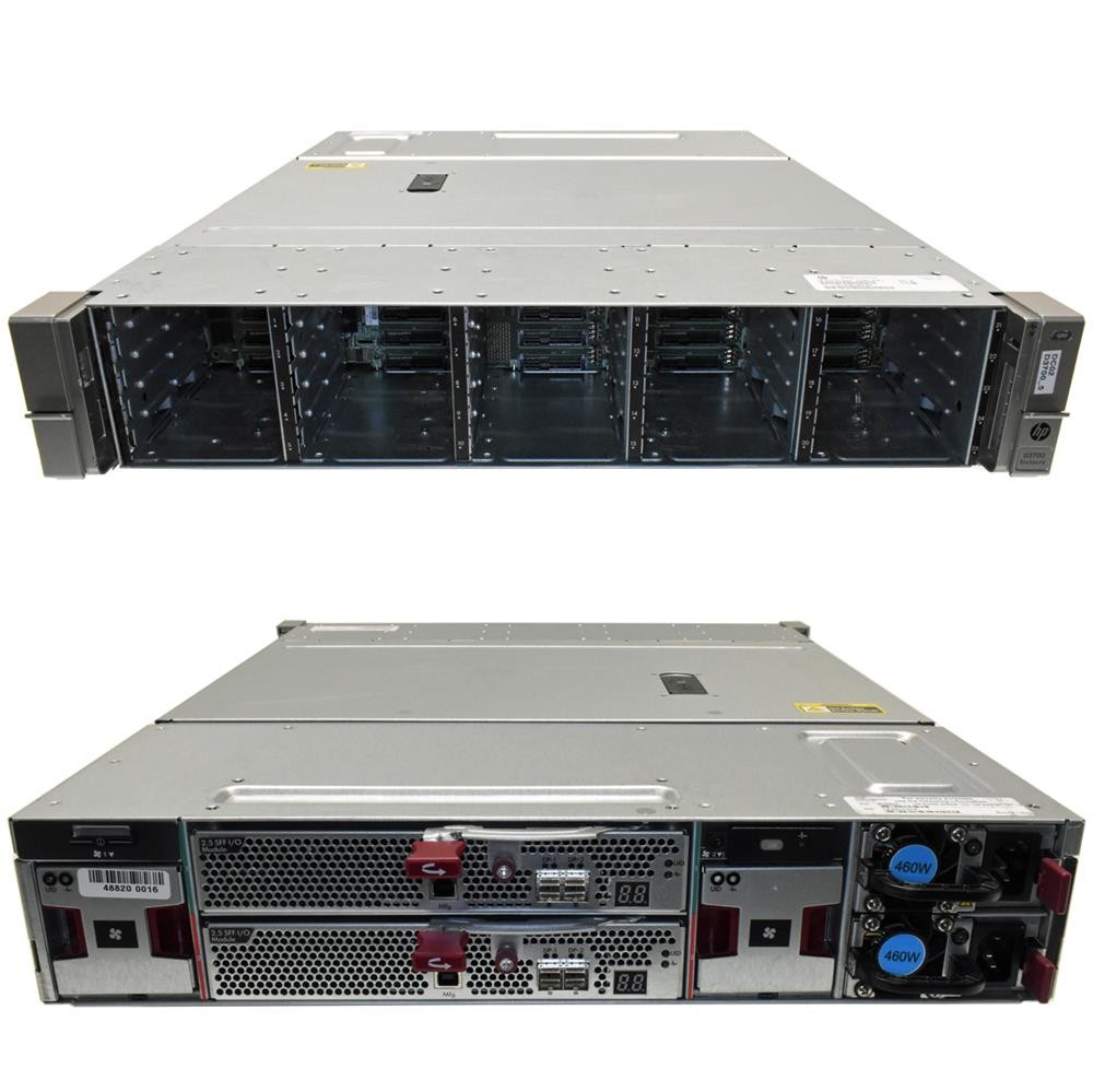 HP Enterprise D3700 SFF Enclosure QW967-62001 25x 2.5" Bay 2x I/O Controllers