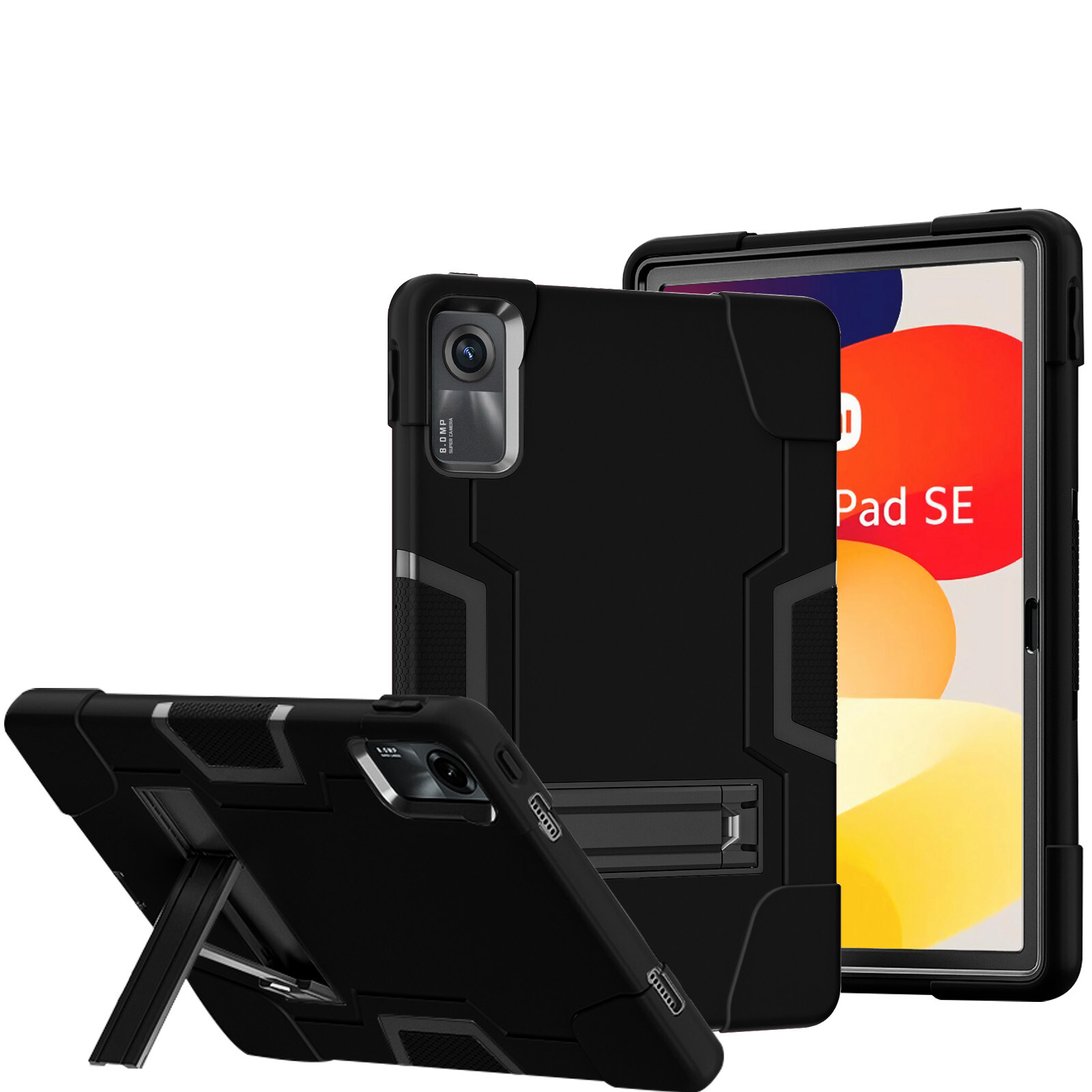 For Xiaomi Redmi Pad SE 11" Released 2023 Hybrid Rubber Stand Protective Cover