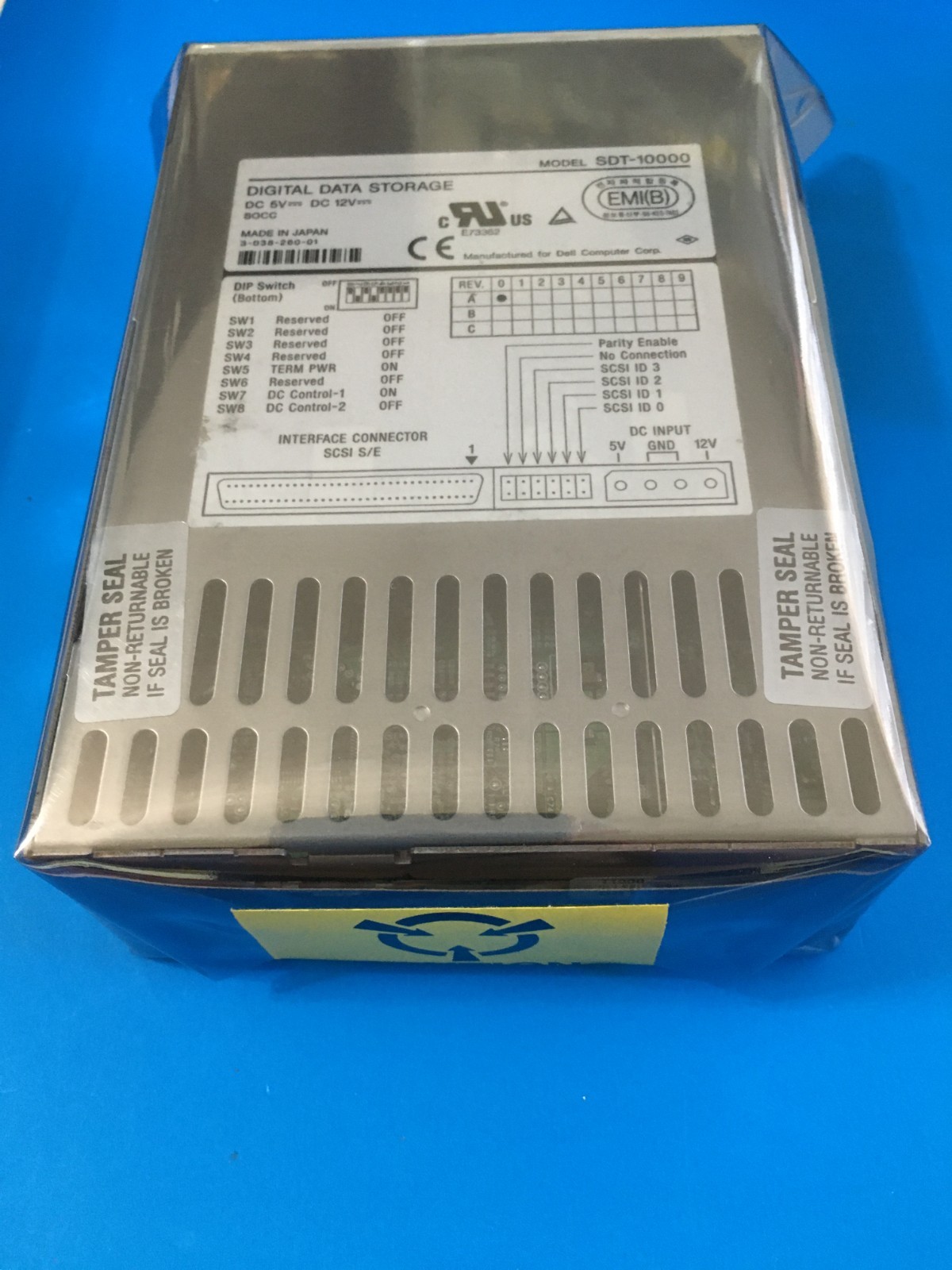 Sony SDT-10000/BM 20/40GB DDS4 Internal Tape Drive SDT-11000 TESTED - 
