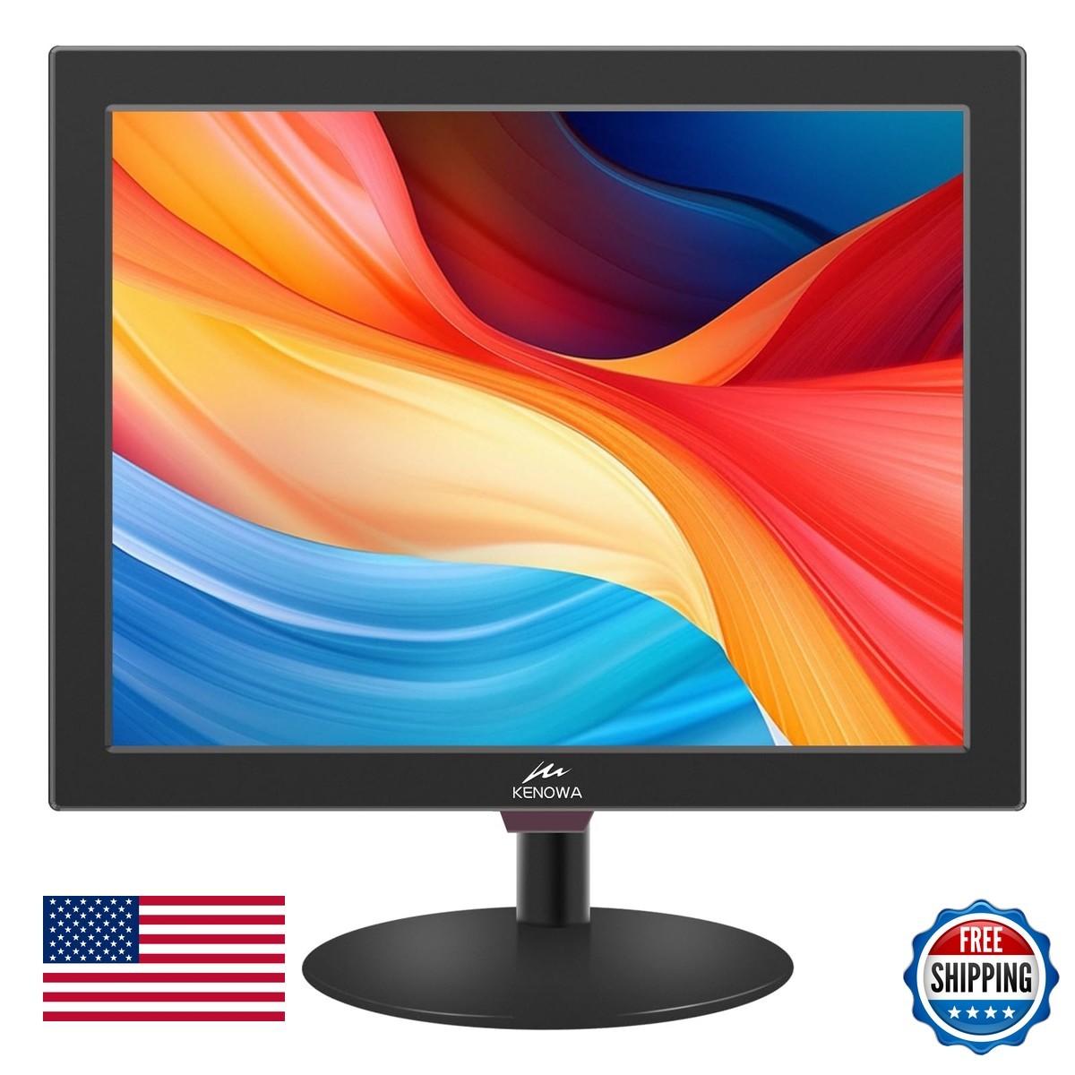 Kenowa 15 Inch PC Monitor, Computer Display Windows , LED 1024 x 768 - Size 15"