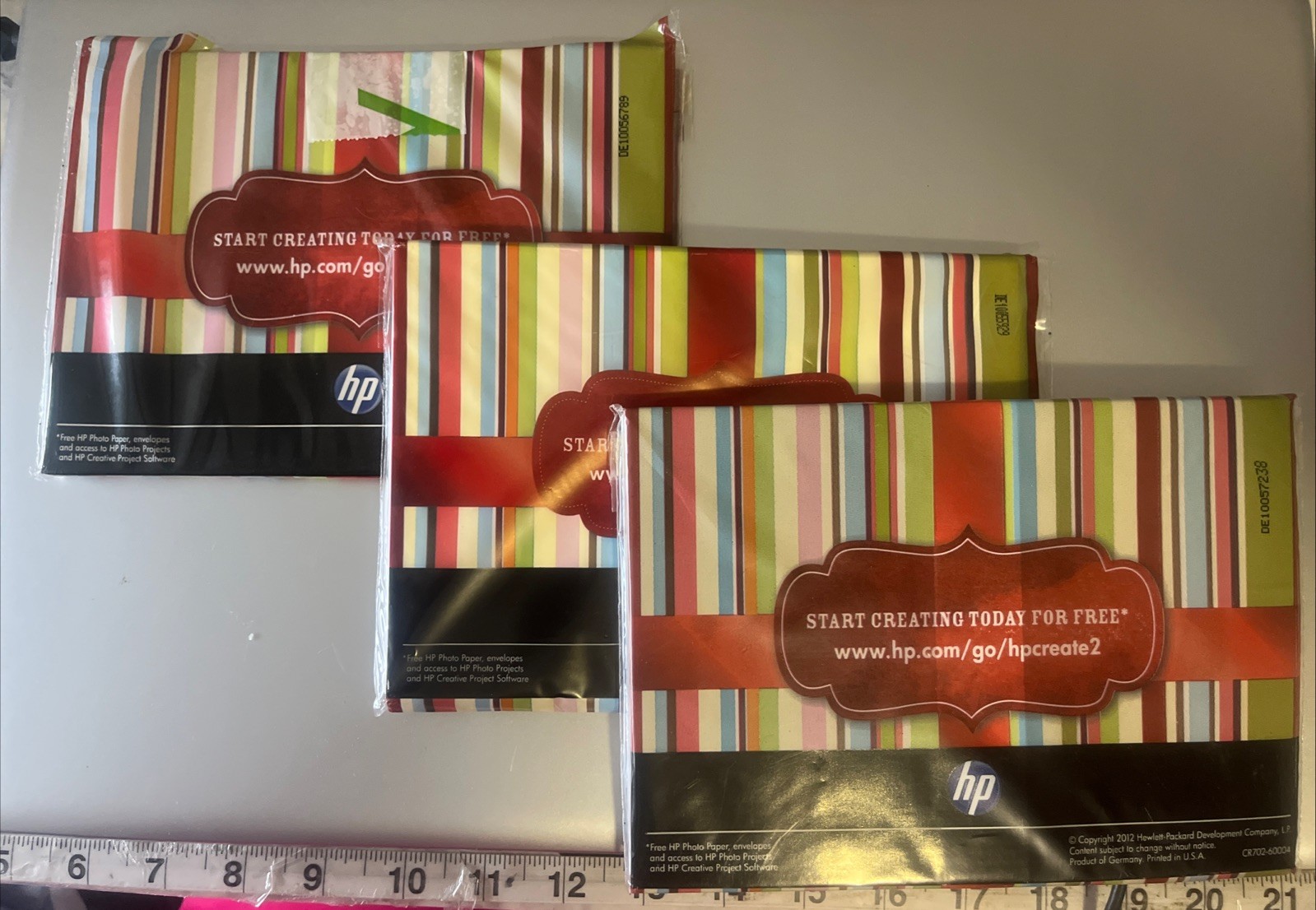 3 Packs HP Photo Paper L (30 Each)  4x6 and 5x7 inch & 15 Envelopes CR702-60004