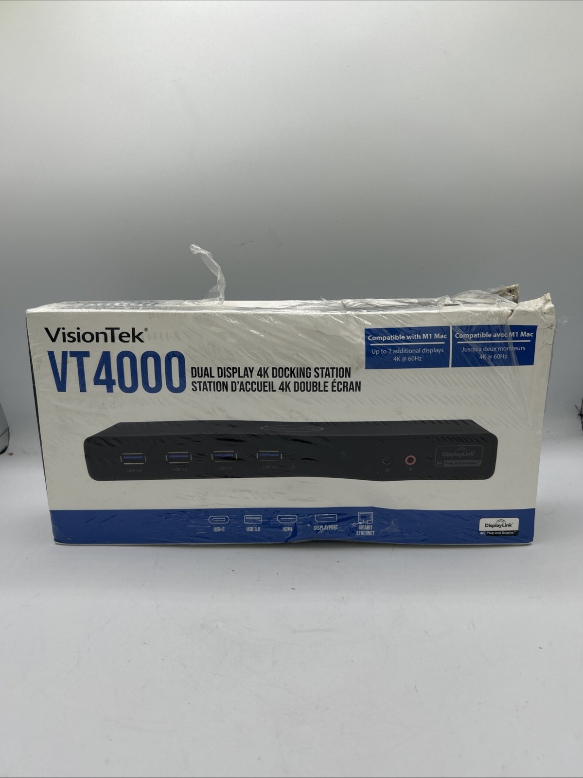 VisionTek Universal Dual 4k USB Docking Station - 901005 - Damaged Box