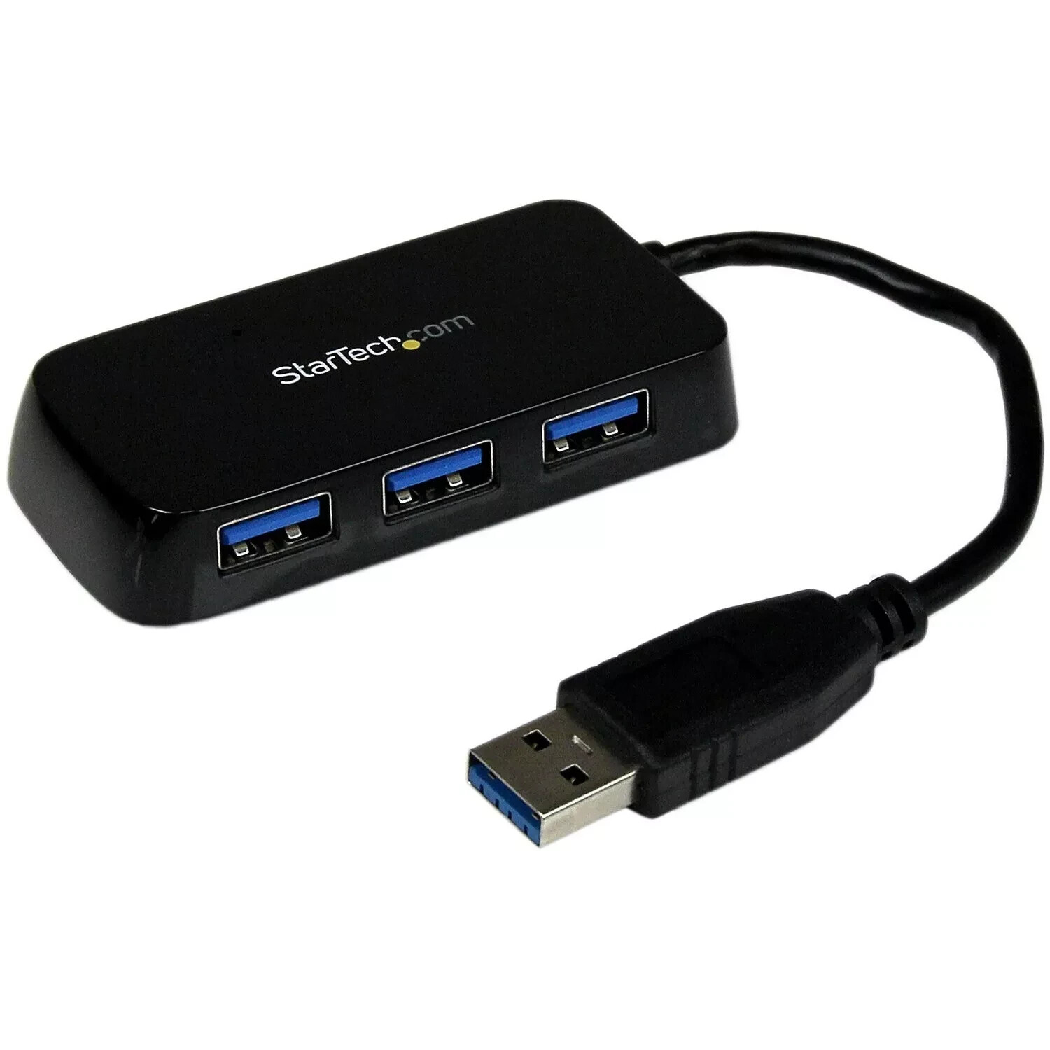StarTech.com Portable 4 Port SuperSpeed Mini USB 3.0 Hub Black ST4300MINU3B