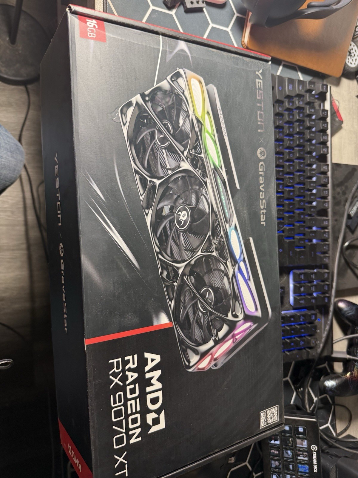 Yeston AMD Radeon RX 9070 XT 16GB LED PCIe Graphics Card HDMI/DP