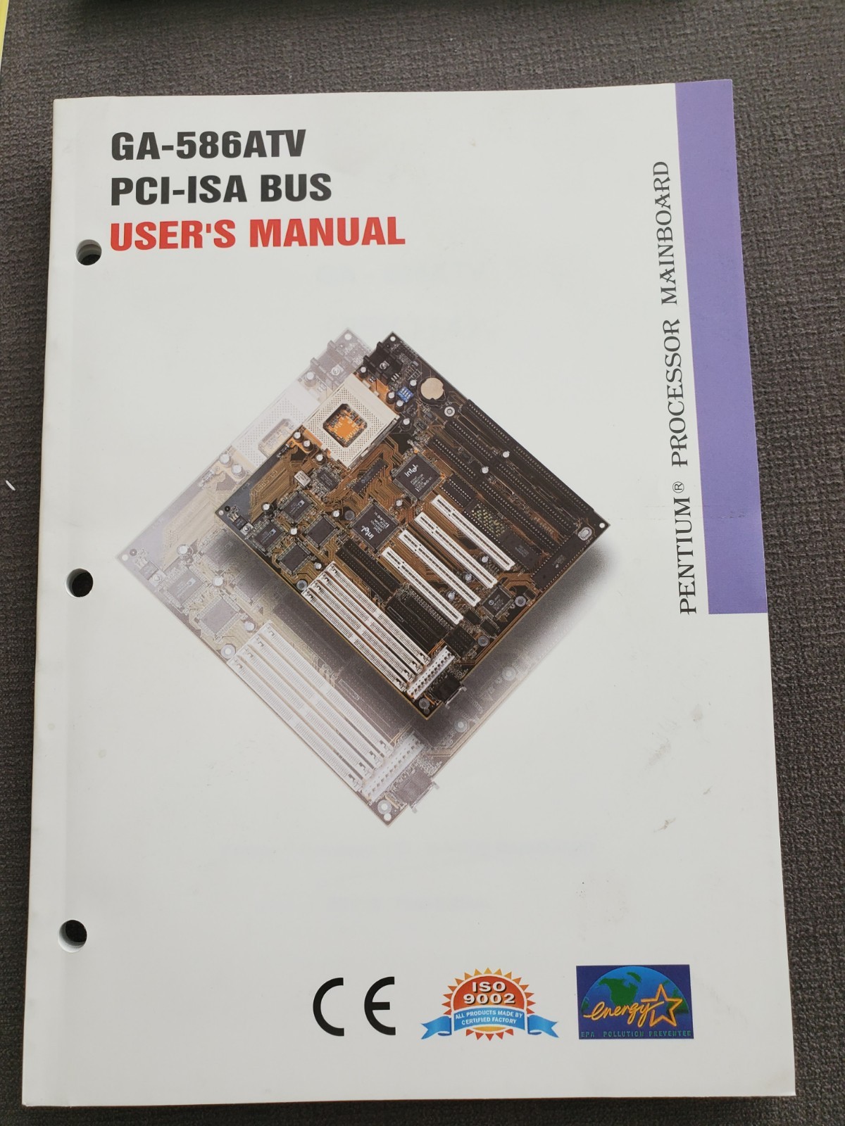 Gigabyte GA-586ATV Socket 7 Pentium 233Mhz Motherboard manual