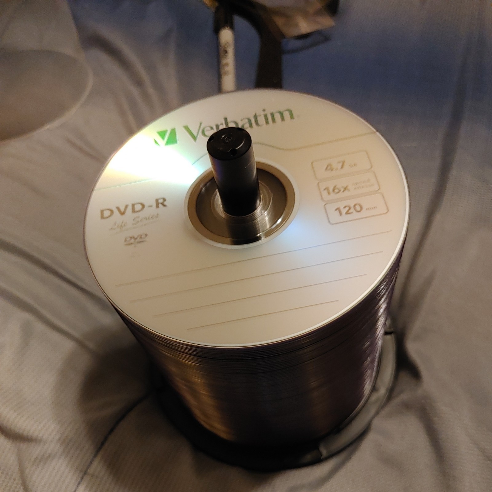 Verbatim DVD-R 4.7GB 16x 120 Min Blank Rewritable Discs 95 Pack Spindle Open Box