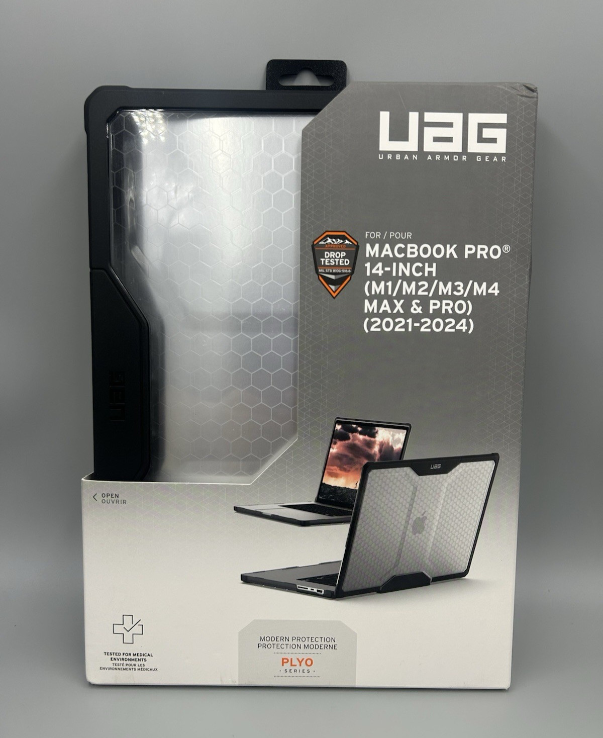 UAG MacBook Pro 14" Case M5/M4/M3/M2/M1 Max & Pro Plyo Translucent Clear Ice