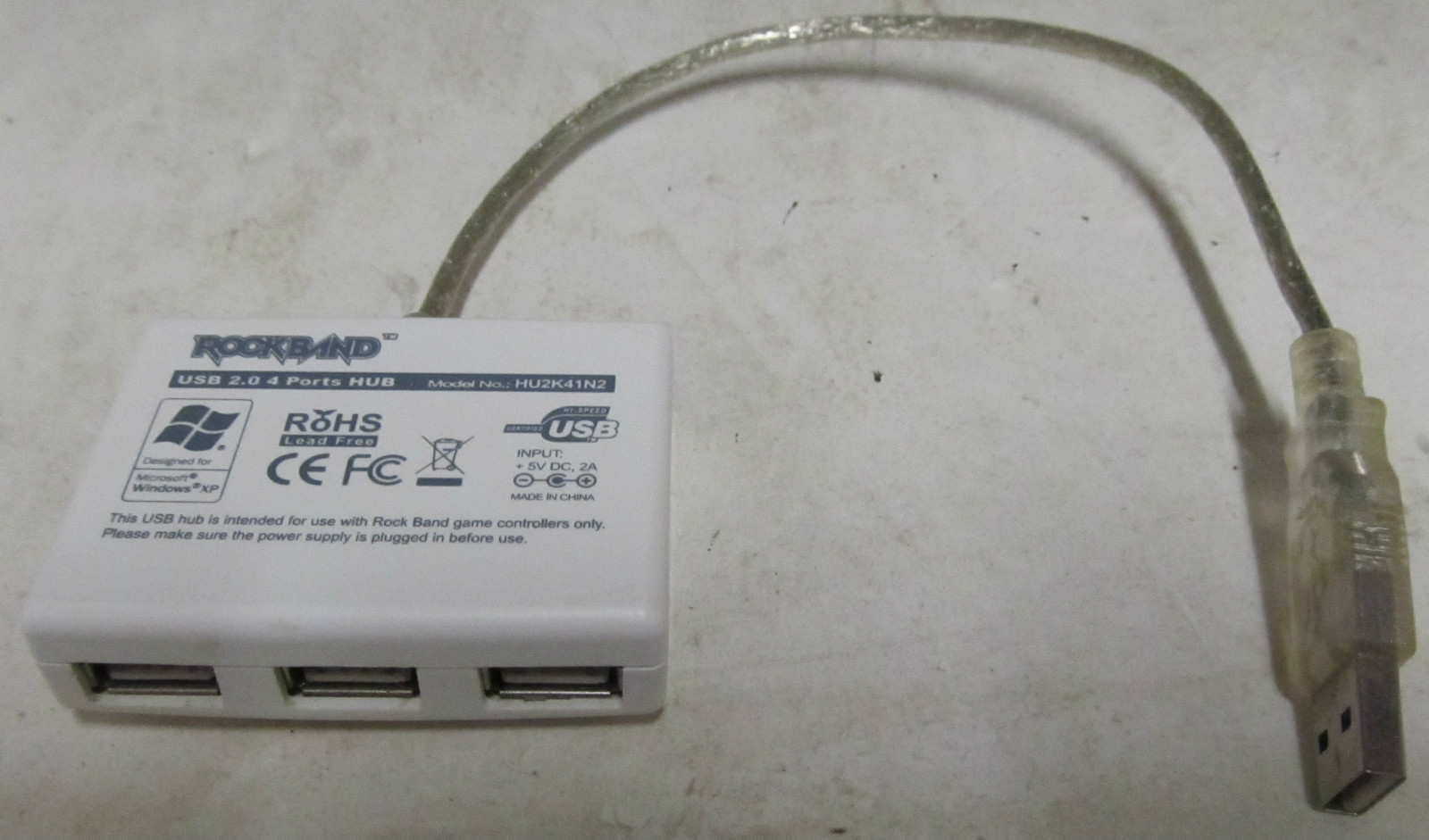 ROCKBAND HU2K41N2 5V 2A High Speed USB2.0 4 Ports HUB