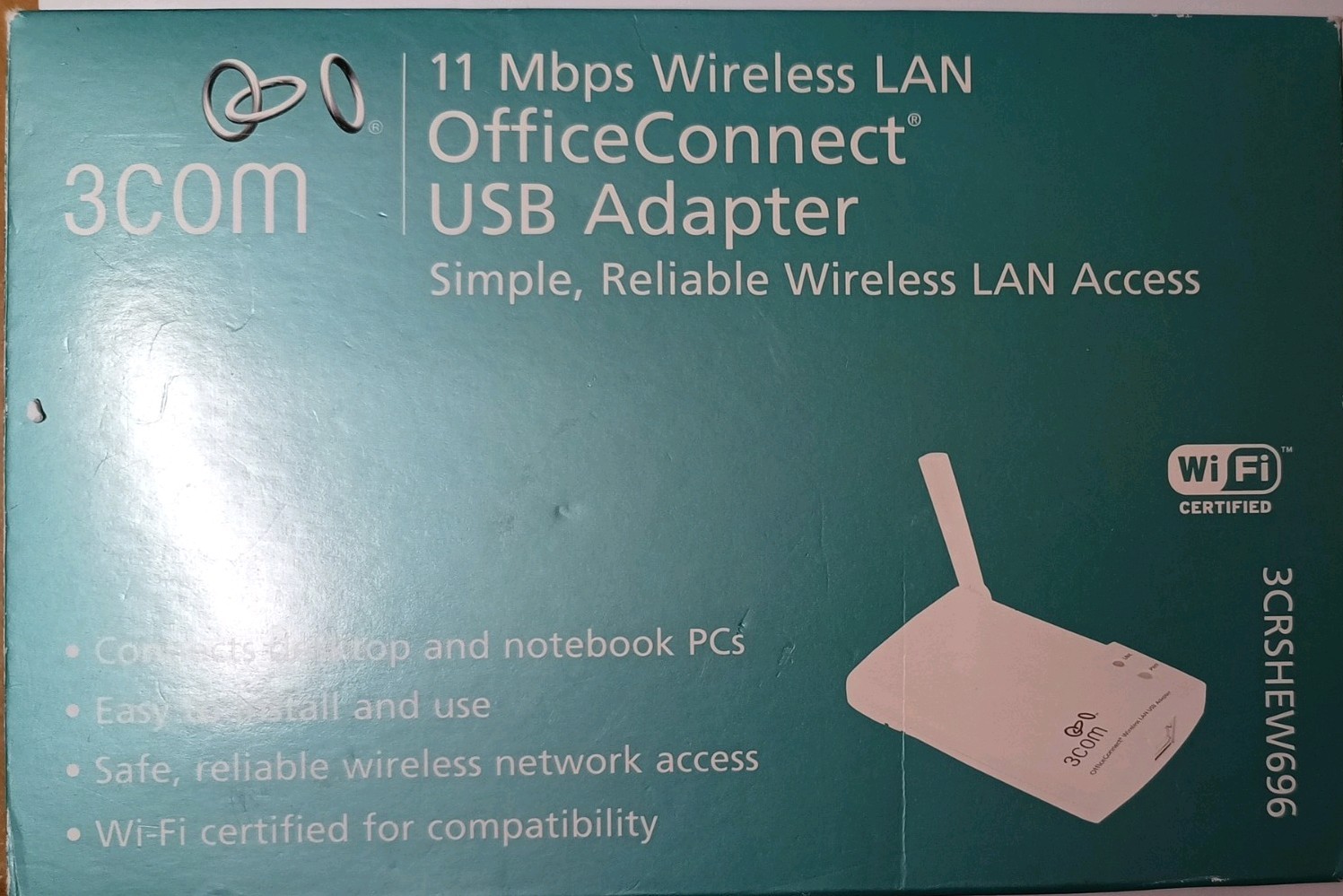 3Com OfficeConnect 11Mbps Wireless Access Point Model WL-520 - NO PSU