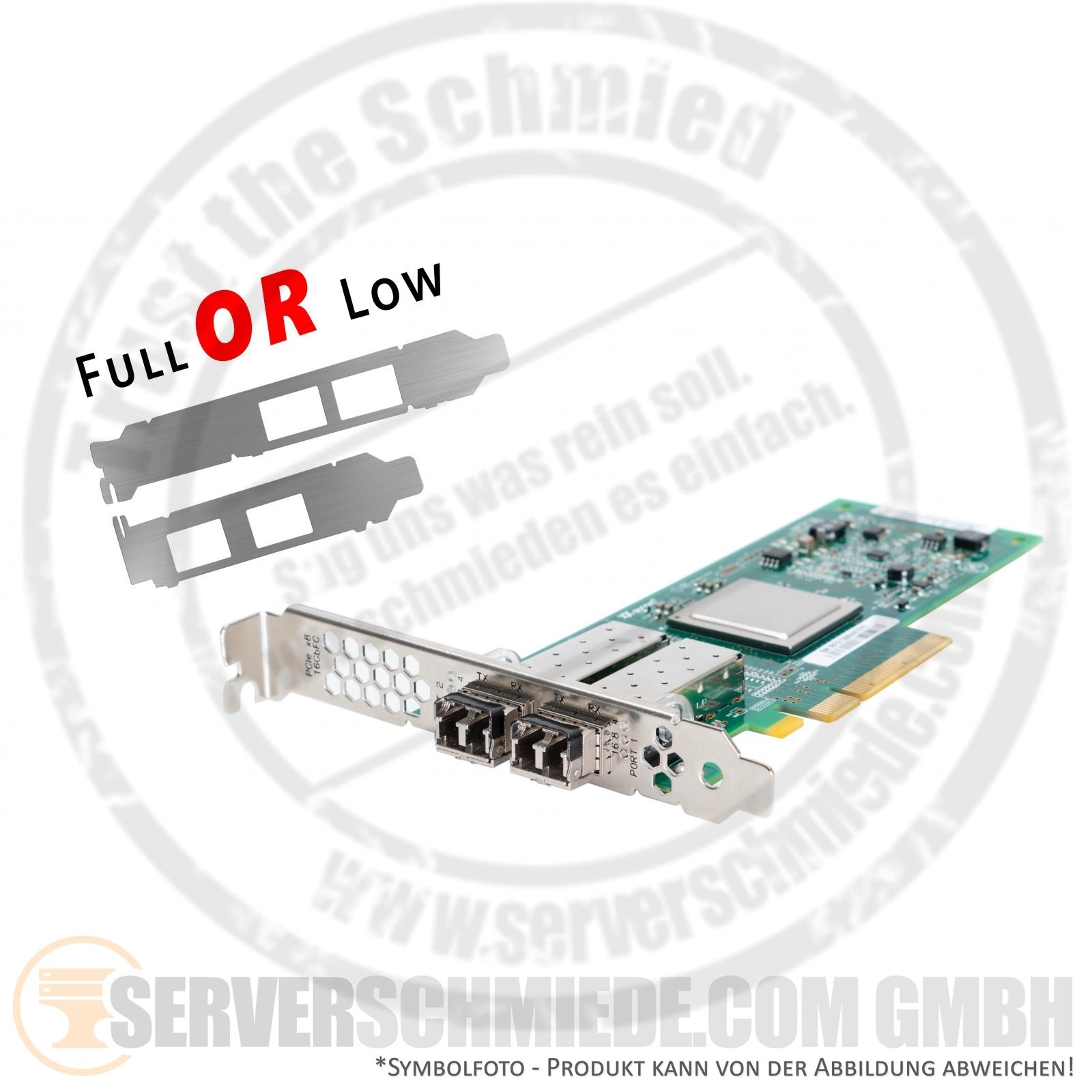 Qlogic Dell QLE2562L-Dell PX2810403 0RW9KF 2x 8Gb FC PCIe x4 Dual Port Fibre Cha