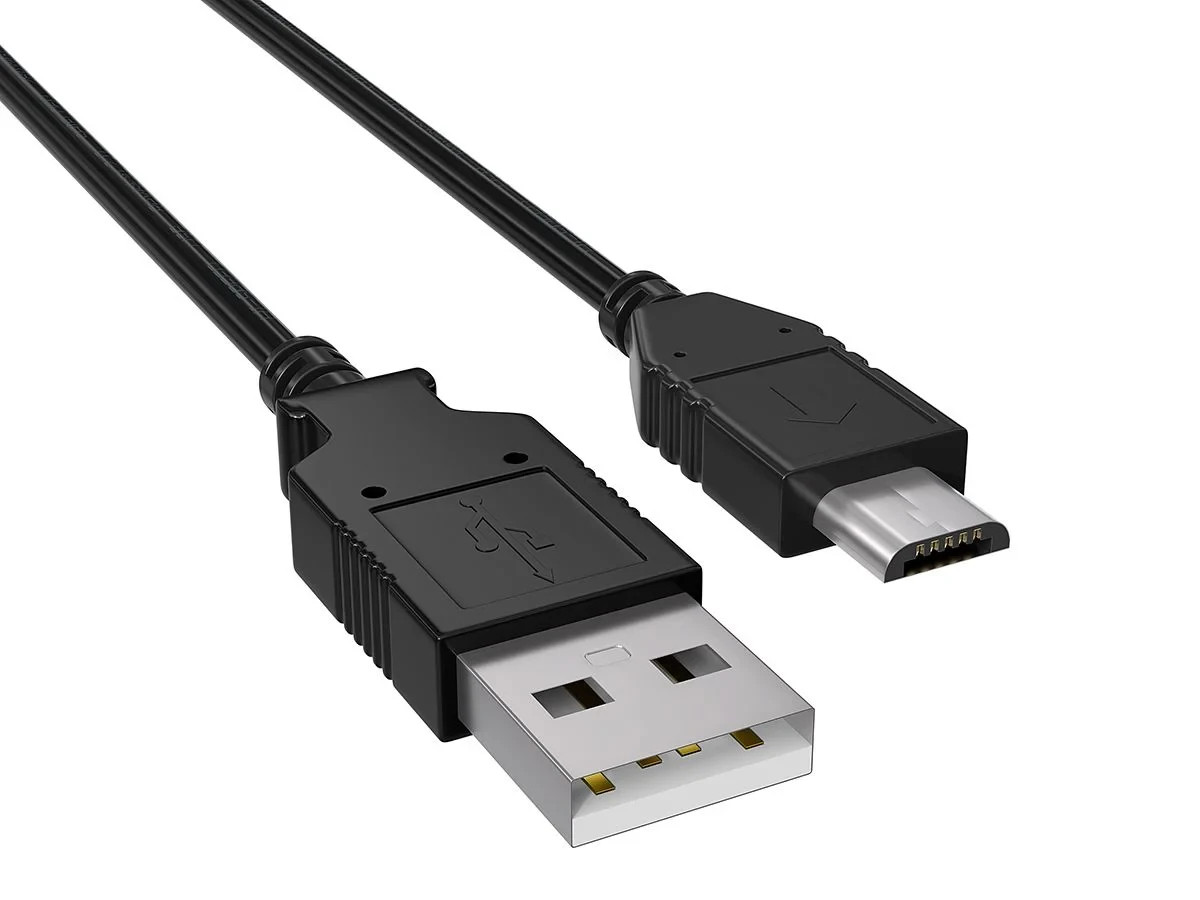 USB 2.0 Type A Male to Micro B Male Cable- 0.5ft / 1ft / 3ft / 6ft / 10ft / 15ft