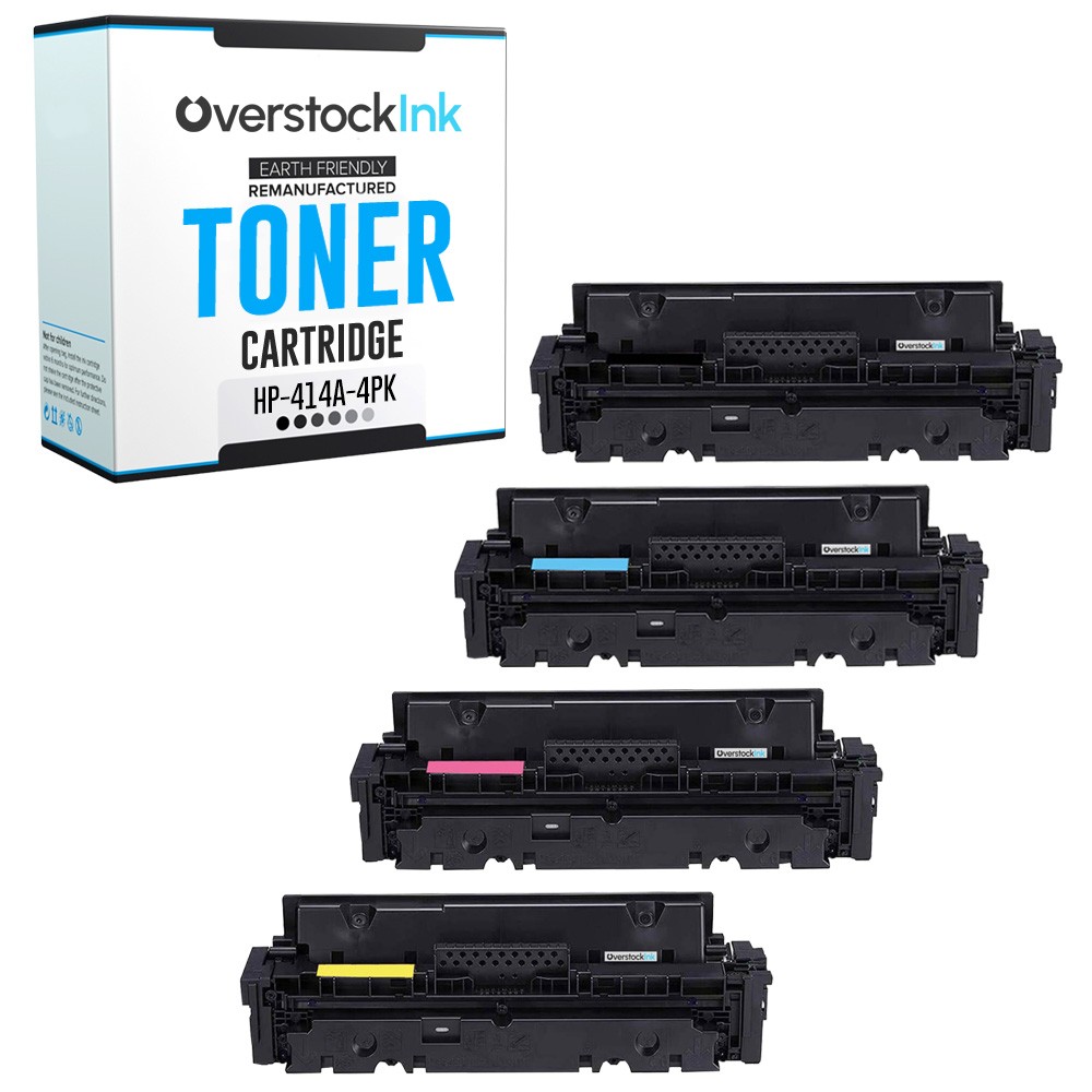 4X Replacement OSI 414A Toner Combo Pack for HP Color LaserJet Pro M454dw M454dn