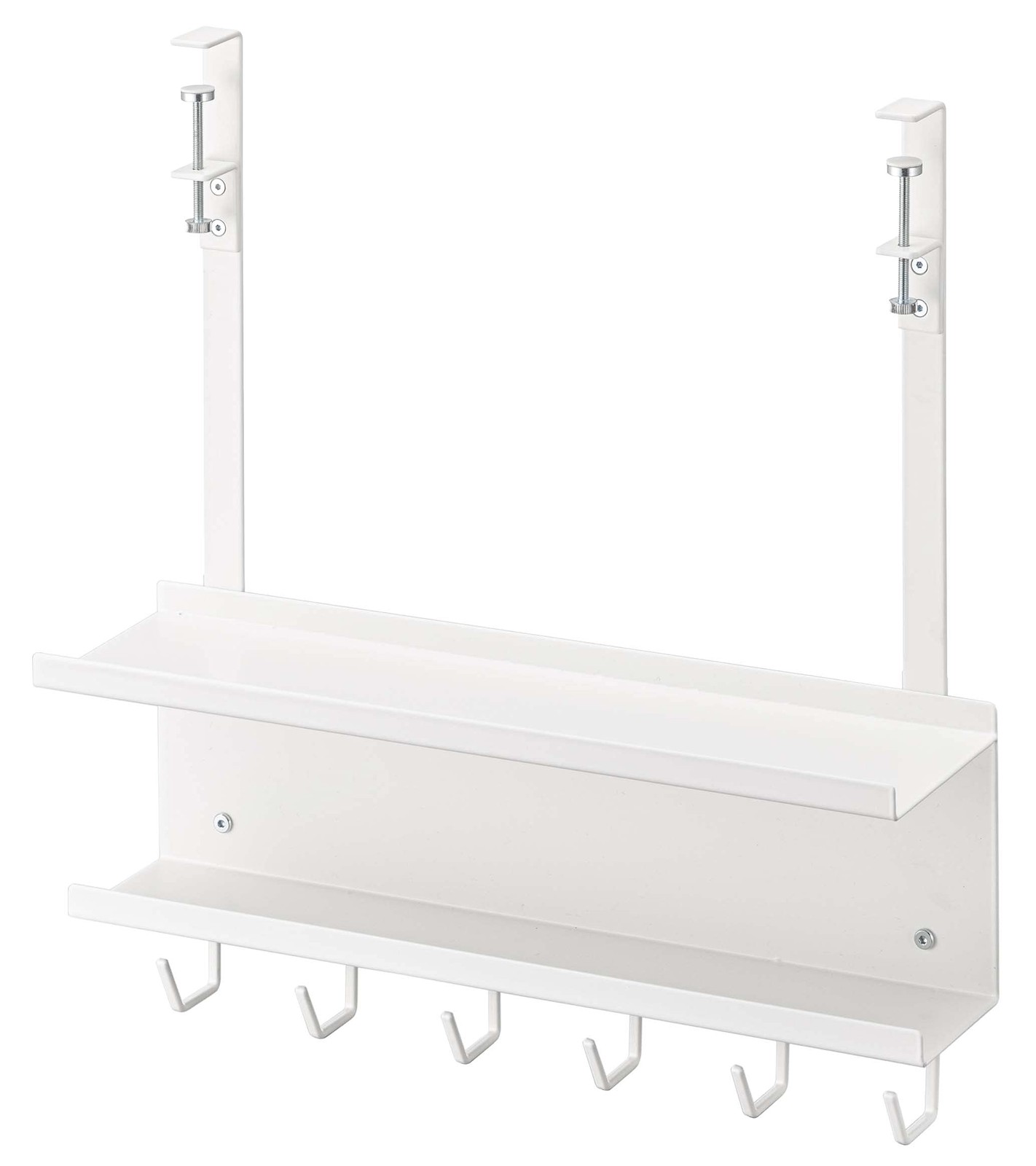 Yamazaki Under-Desk Cable & Router Storage Rack, White, 40 x 11.5 x 43 cm, Smart