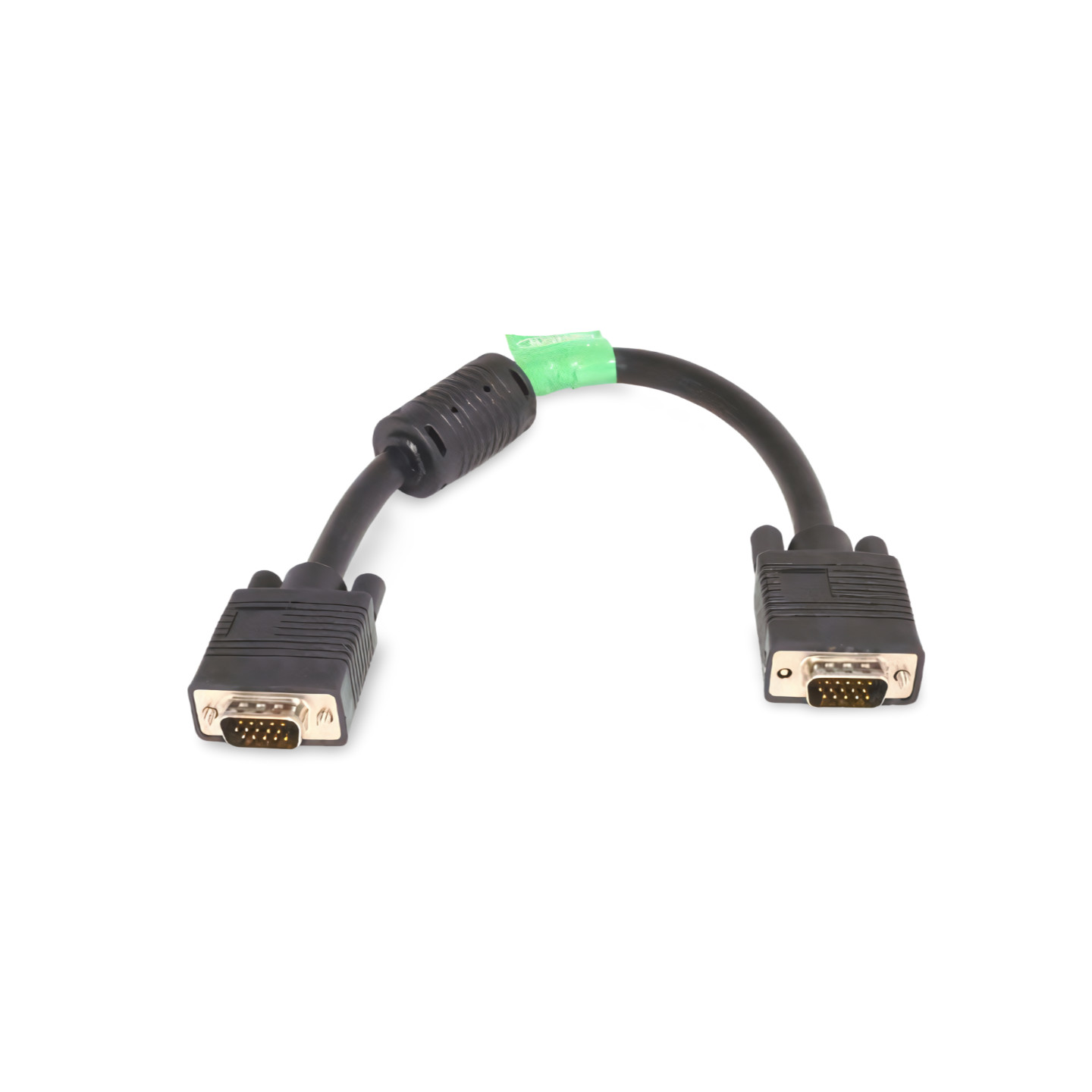 1ft SVGA Monitor Cable Male to Male UL2919 - Black