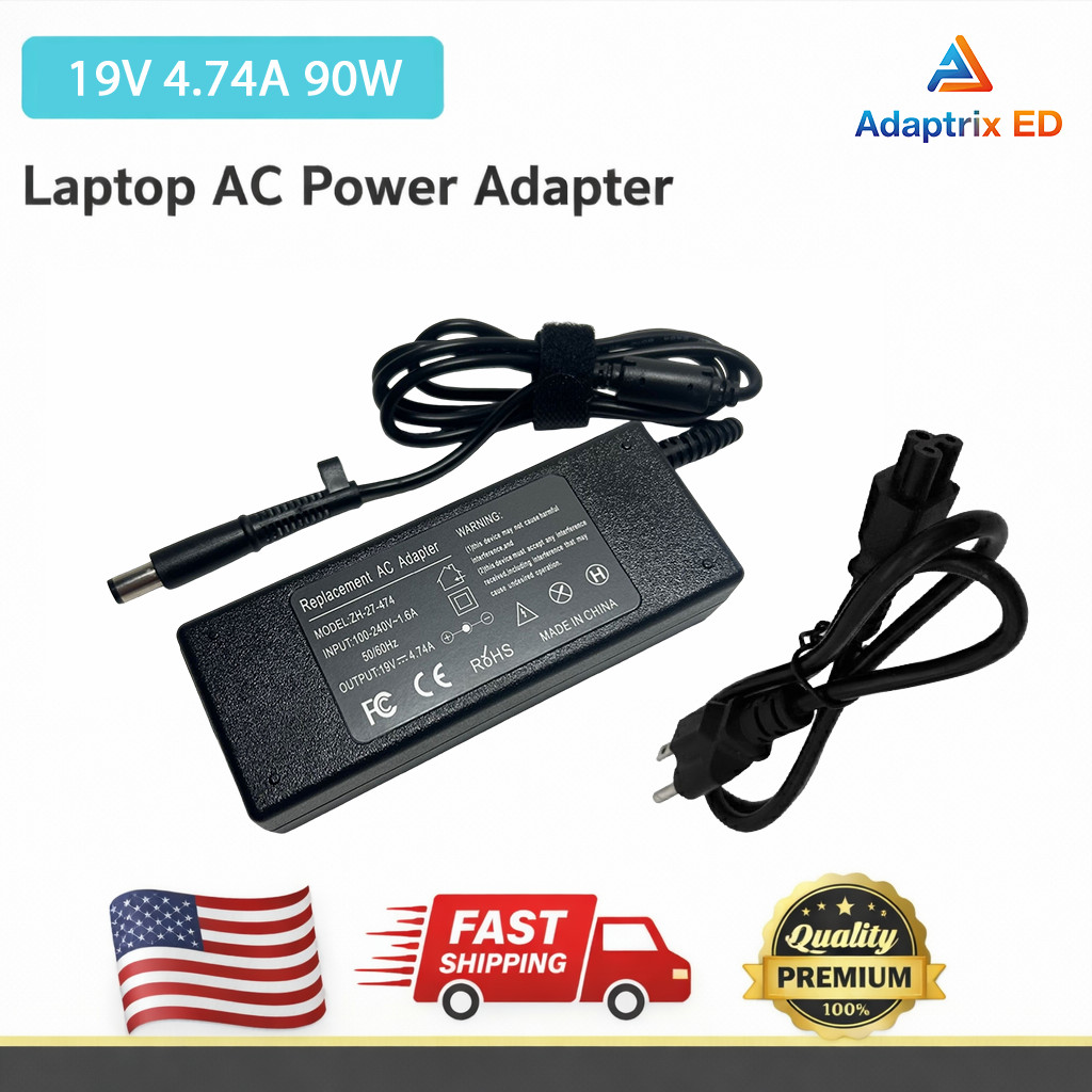 90W AC Adapter for HP Pavilion 23, ProBook 4320s, EliteDesk 705, 22-df0023w