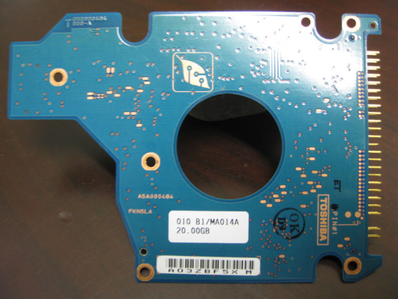 TOSHIBA Hard Drive PCB Logic Board A5A000484 FKN5LA 
