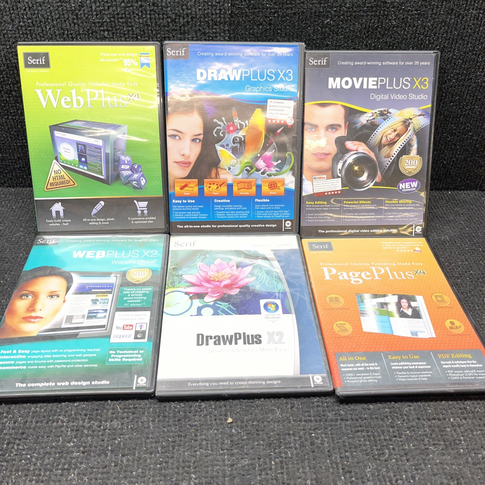 Serif Software Lot X2 X3 X4 MoviePlus PagePlus DrawPlus WebPlus