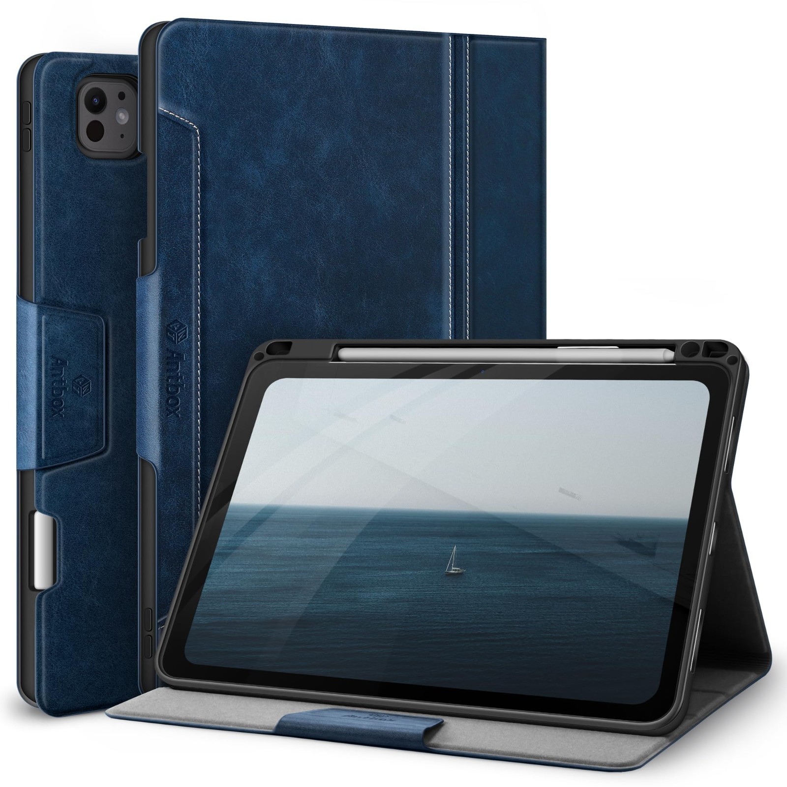 Antbox for iPad Pro 11 Inch Case M5 2025/M4 2024, Built-in Pencil Holder, Fully
