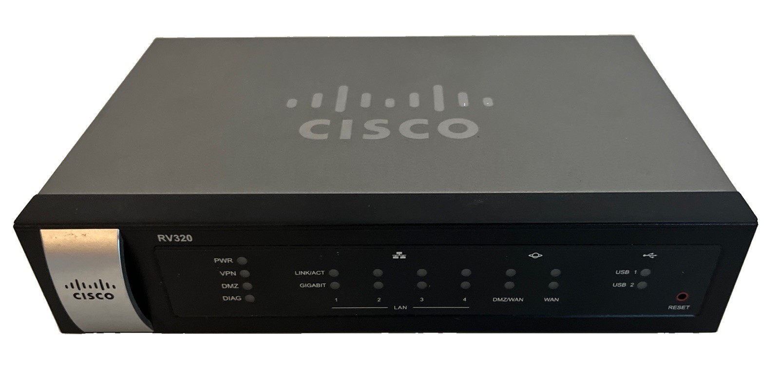 Cisco RV320 Gigabit Dual WAN VPN Router, 4-Port LAN, USB 2.0 RJ-45