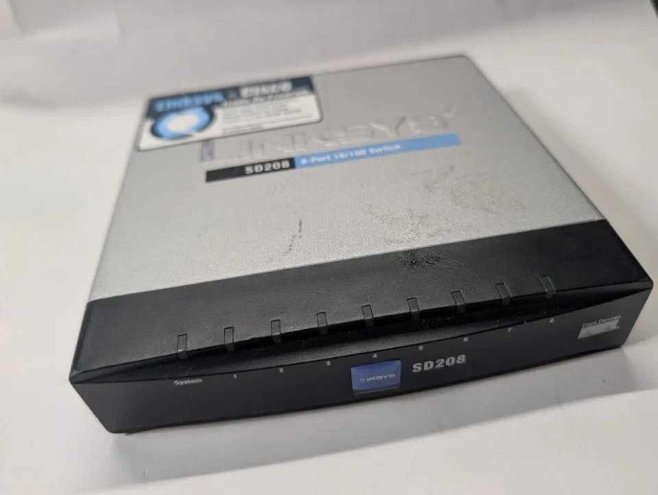 Genuine Linksys SD208 8-Port 10/100 Switch, Switch Only 