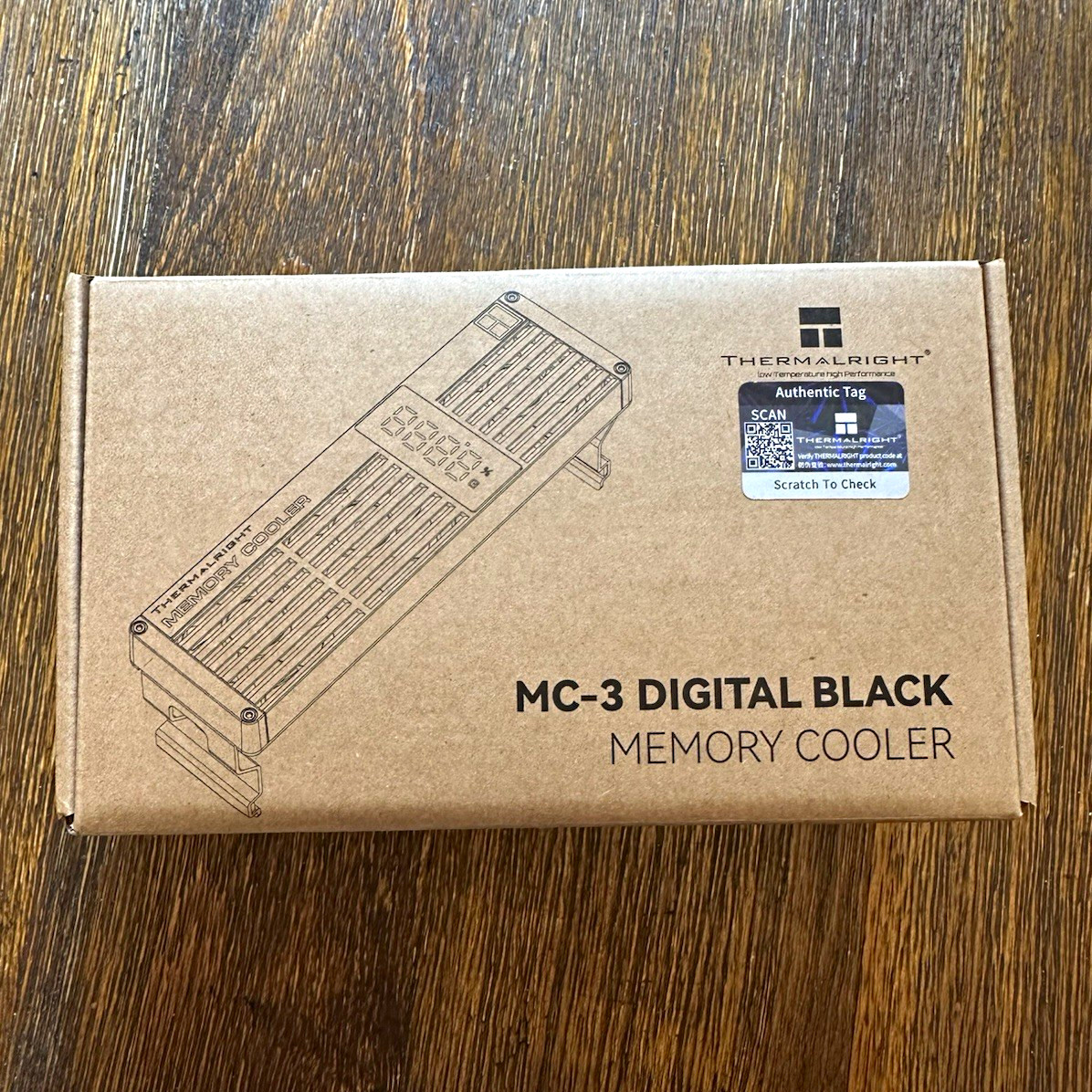 Thermalright MC-3 Digital Black RAM Cooler, 3x40mm Fans, RGB Temperature Screen