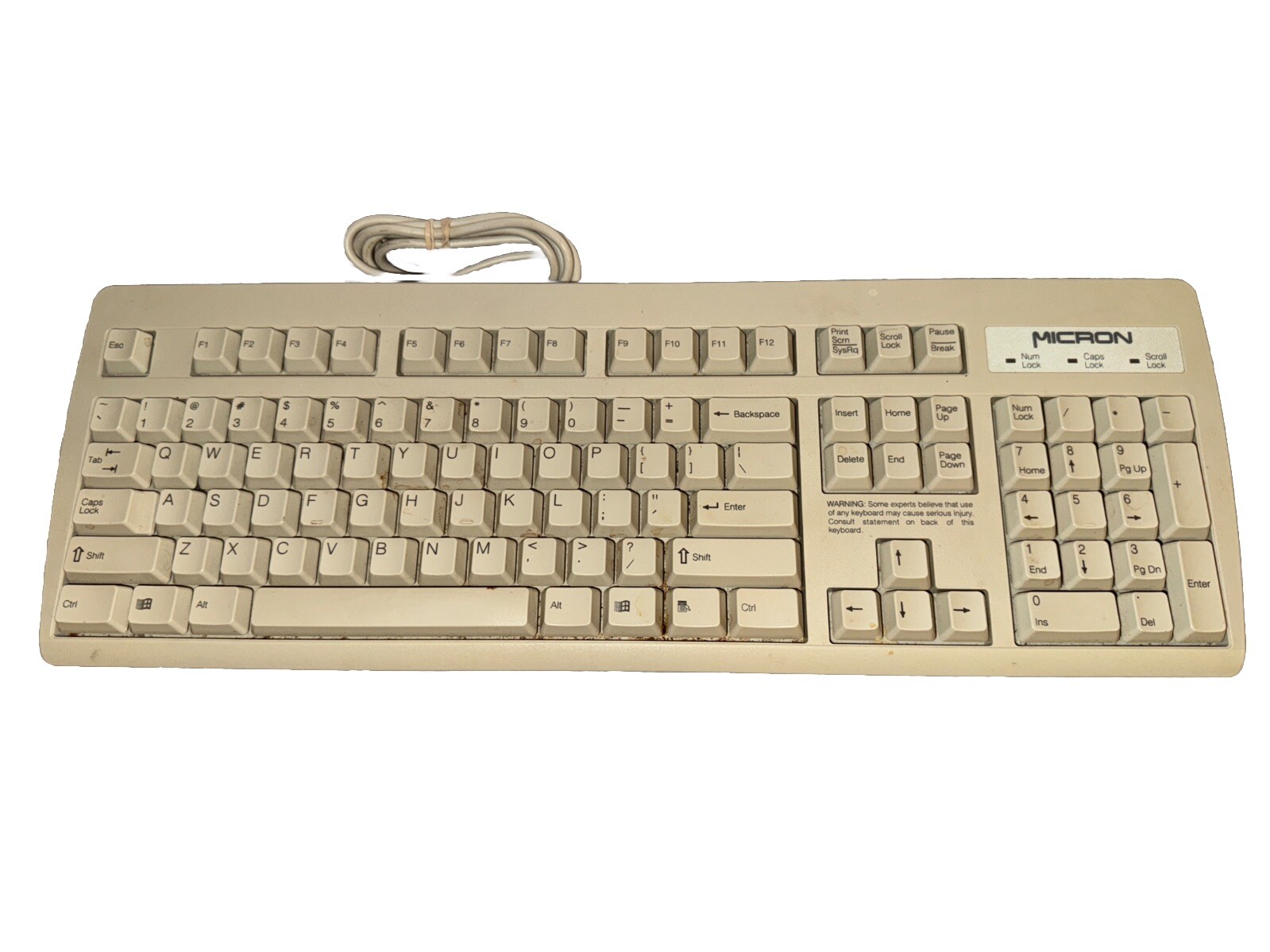 NMB Technologies Wired Keyboard Model RT2258TW Micron
