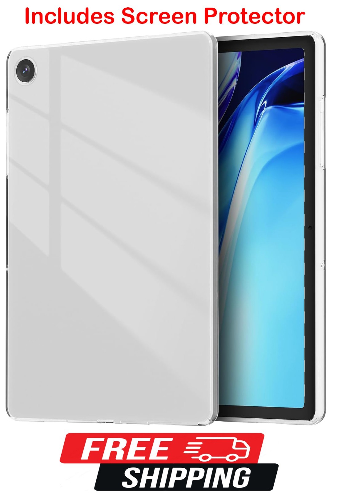 Case For T-Mobile REVVL Tab 2 5G 10.1" Clear Shockproof Cover + Screen Protector