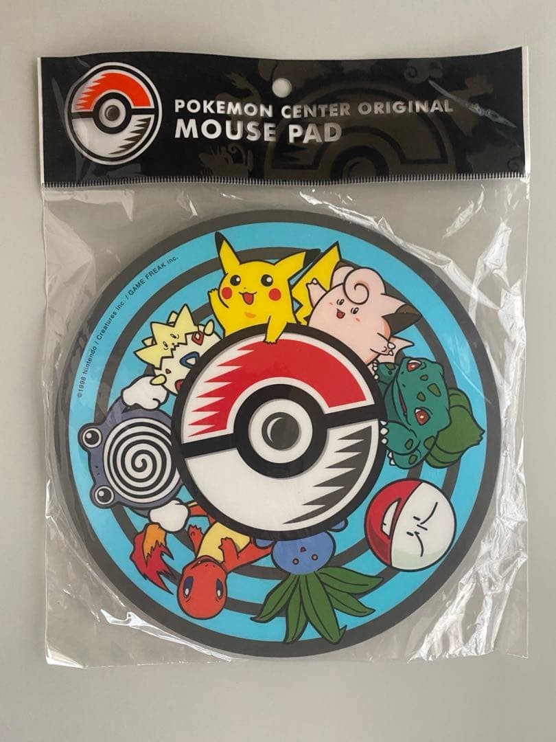 Pokemon Center Mouse Pad Blue 1998 Vintage Sealed Japanese Official Pokemon