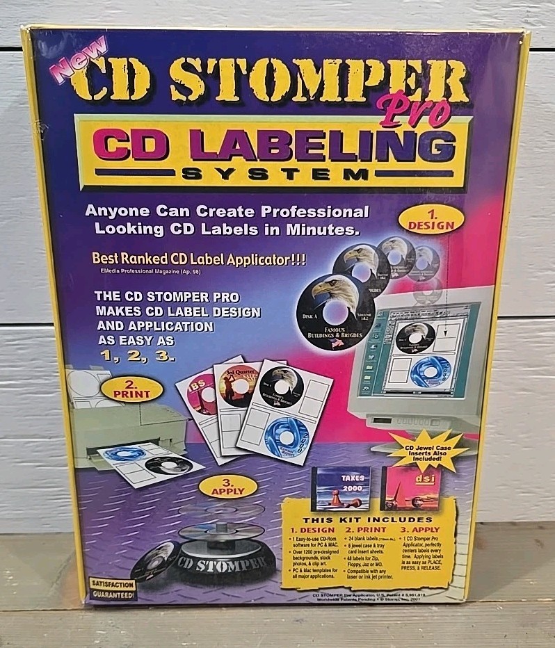 CD Stomper Pro CD Labeling System Sealed Box