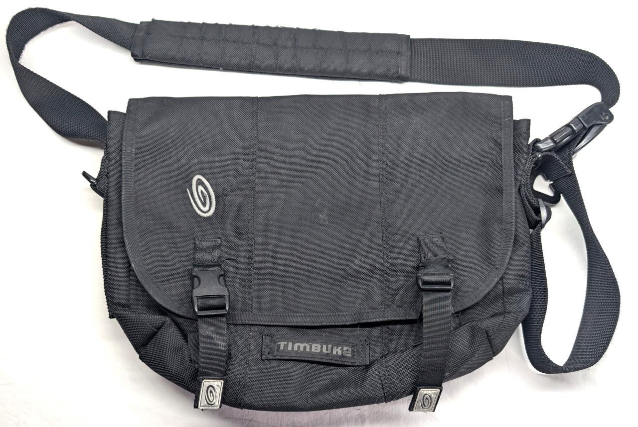 Timbuk2 Classic Messenger Bag - Medium - Black Ballistic Nylon Commuter Laptop