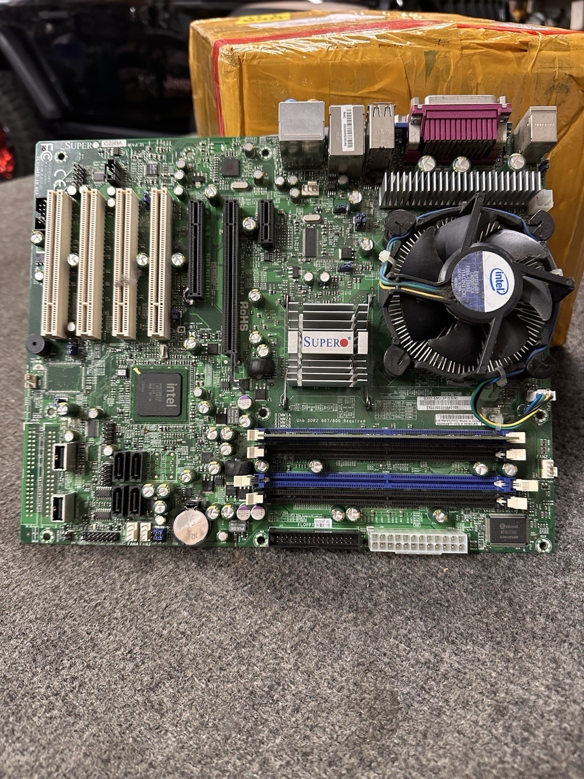 Supermicro C2SBA Motherboard G33T-SM2 Intel Core 2 Duo 2.93GHz 2GB RAM