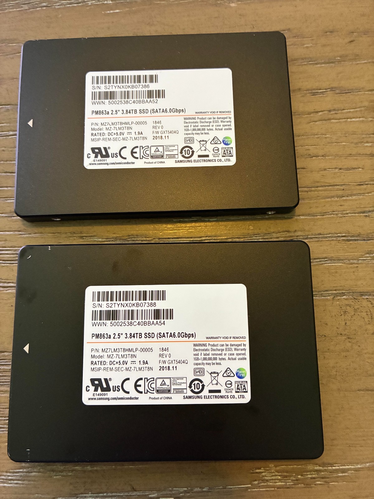 Samsung PM863a 2.5" 3.84TB SATA 6.0Gbps