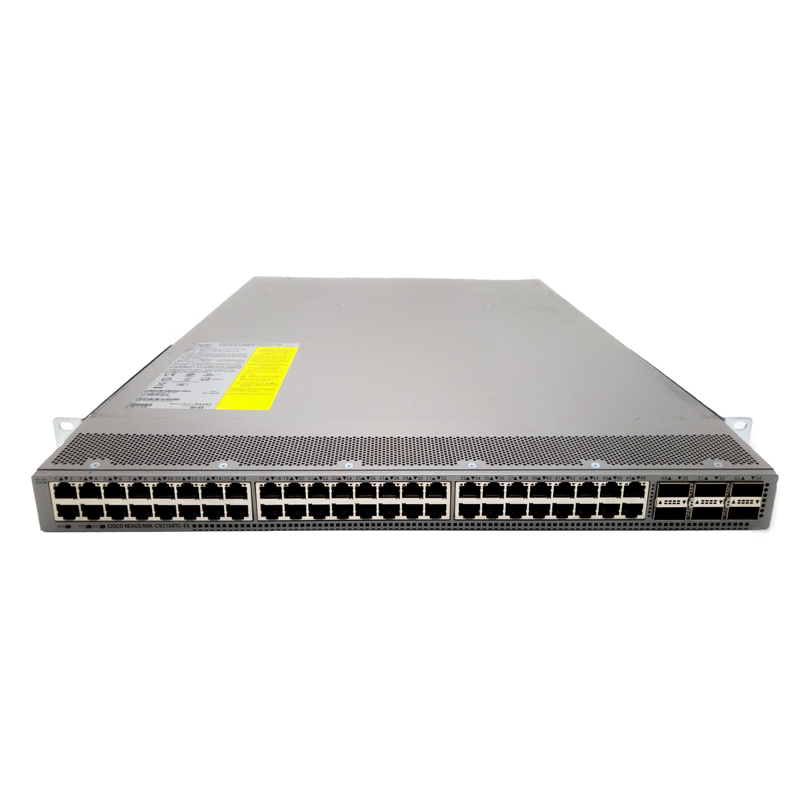 Cisco N9K-C93108TC-EX 9000 48x Port 10GBase-T 6x 100G QSFP28 2x AC Port Intake
