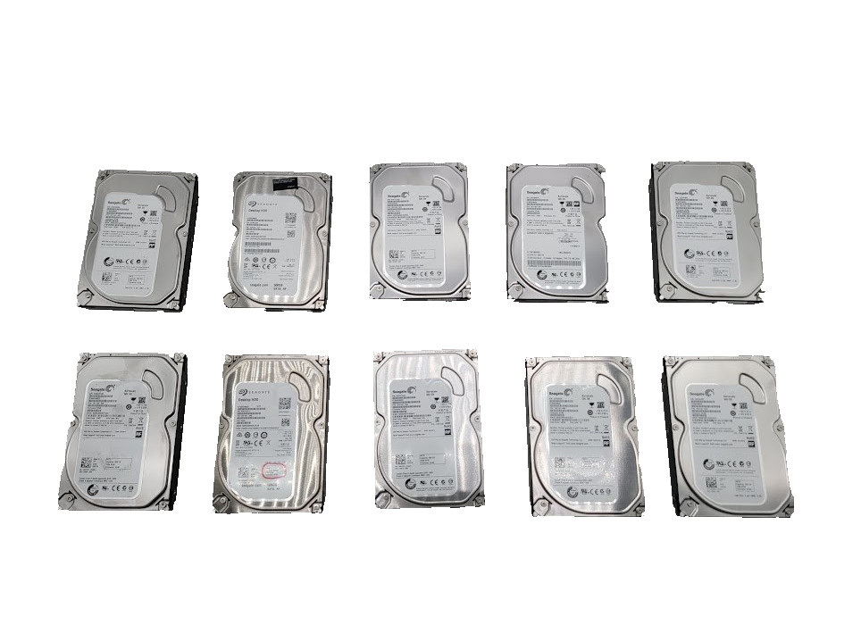 Lot of 10 Seagate Barracuda ST500DM002 500GB 3.5" SATA HDD 7200RPM