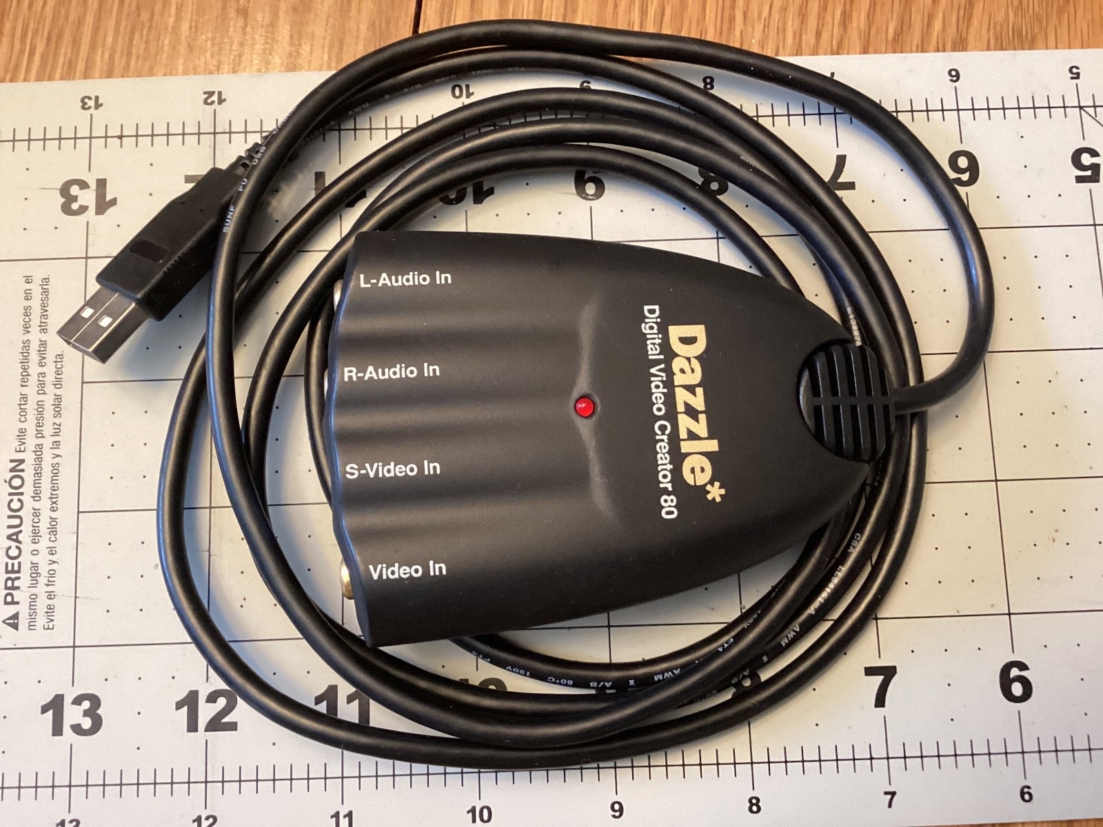 DAZZLE DVC-80 Digital Video Creator 80 Video Capture Device RCA USB Cable Tested