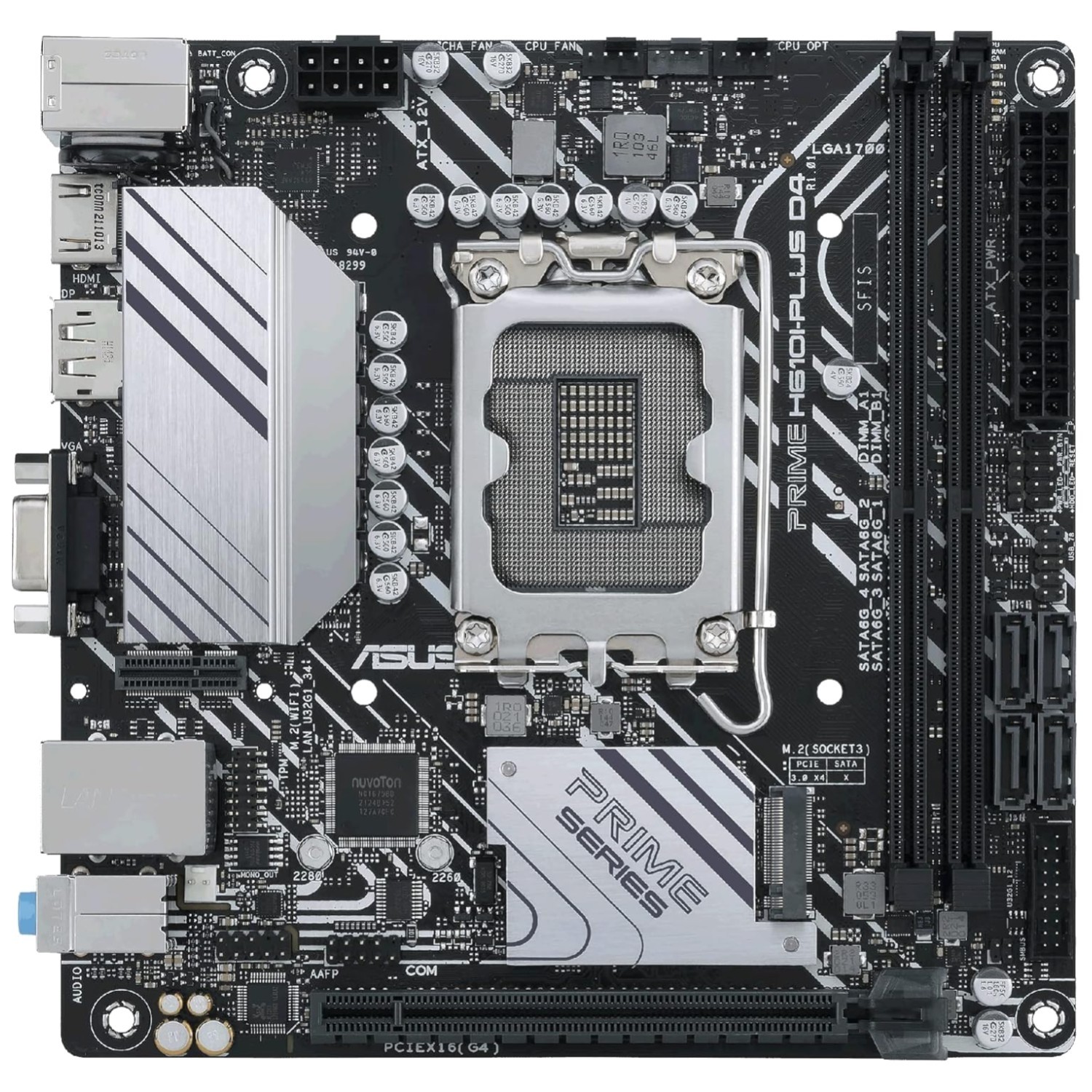 PRIME H610I-PLUS D4: Q-LED, V-M.2, 5X PROTECTION III