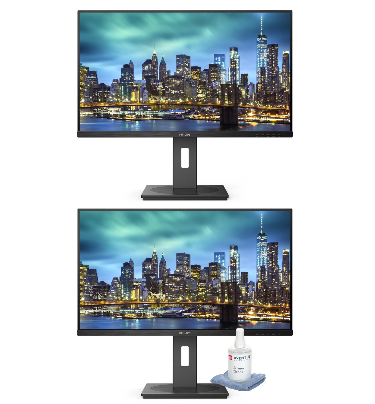 PHILIPS 32B1U3900 32" 4K UHD (3840 x 2160) USB Hub Monitor (2-Pack)-Cleaning Kit