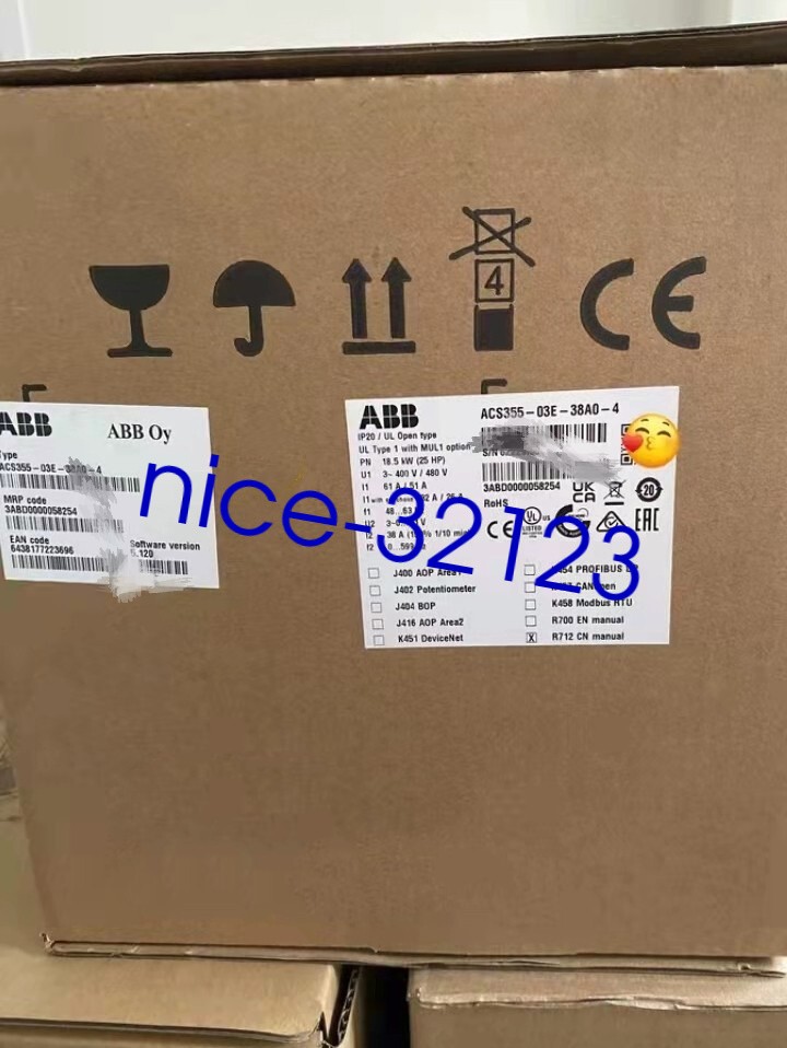 1pc ABB ACS355-03E-38A0-4 frequency converter 3PH 18.5KW